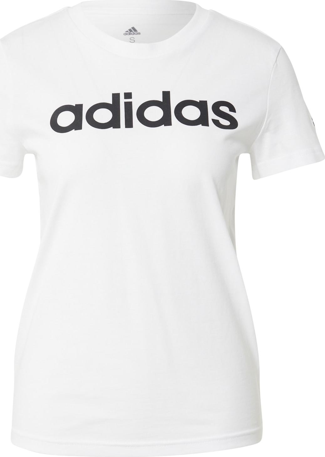 ADIDAS SPORTSWEAR Funkční tričko černá / bílá