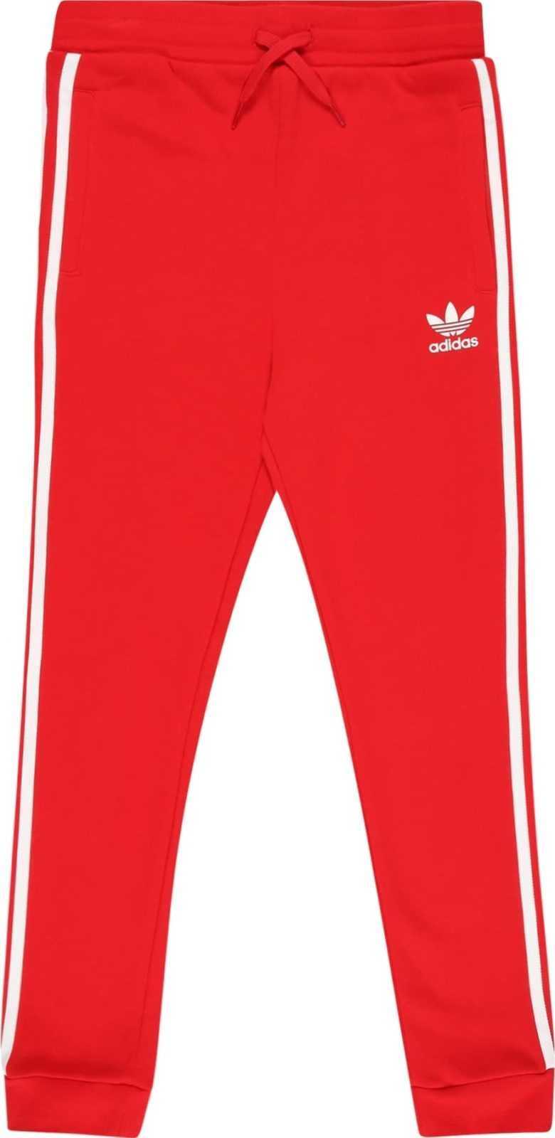 ADIDAS ORIGINALS Kalhoty světle červená / bílá