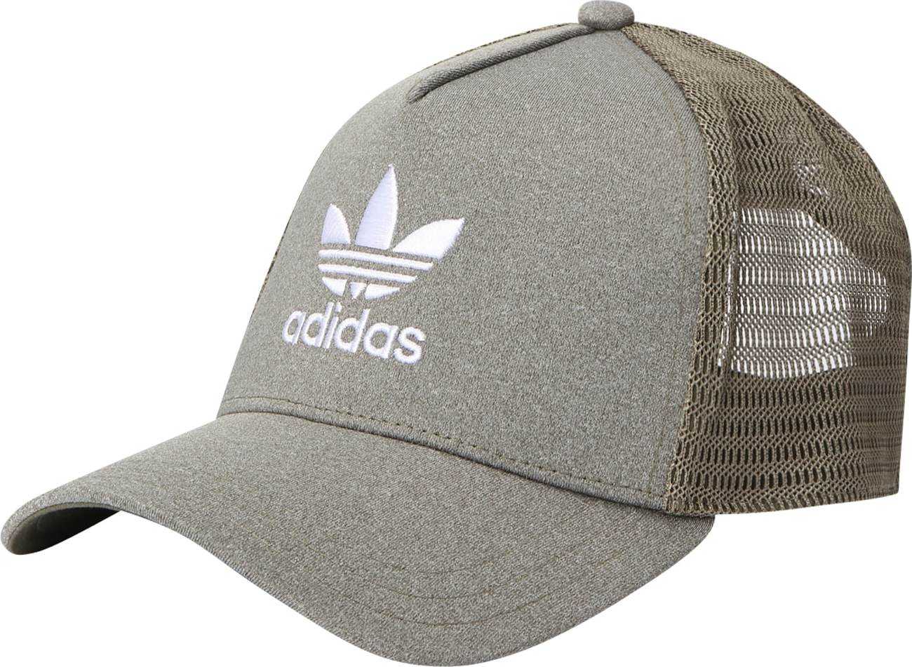 ADIDAS ORIGINALS Kšiltovka khaki / bílá