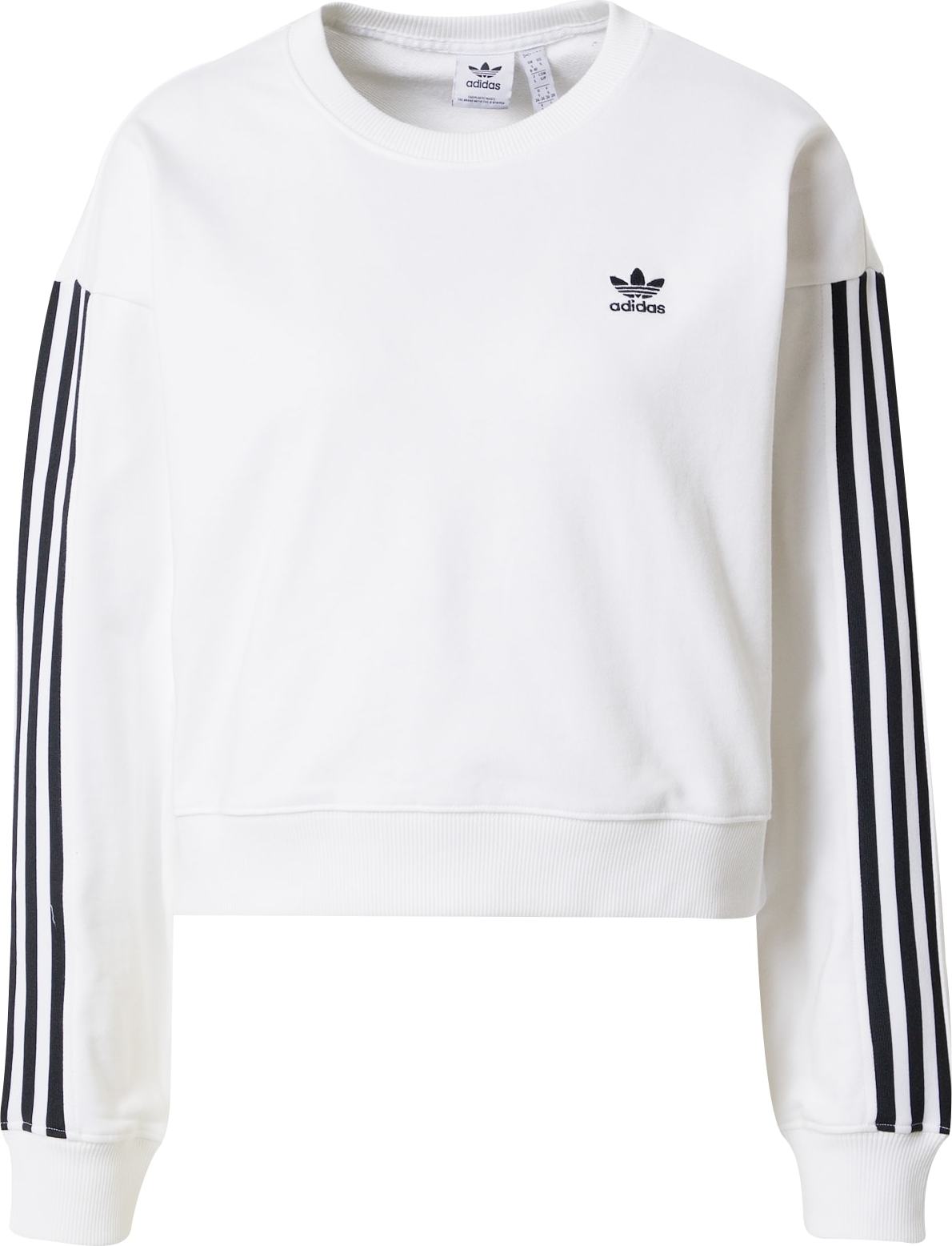 ADIDAS ORIGINALS Mikina černá / bílá