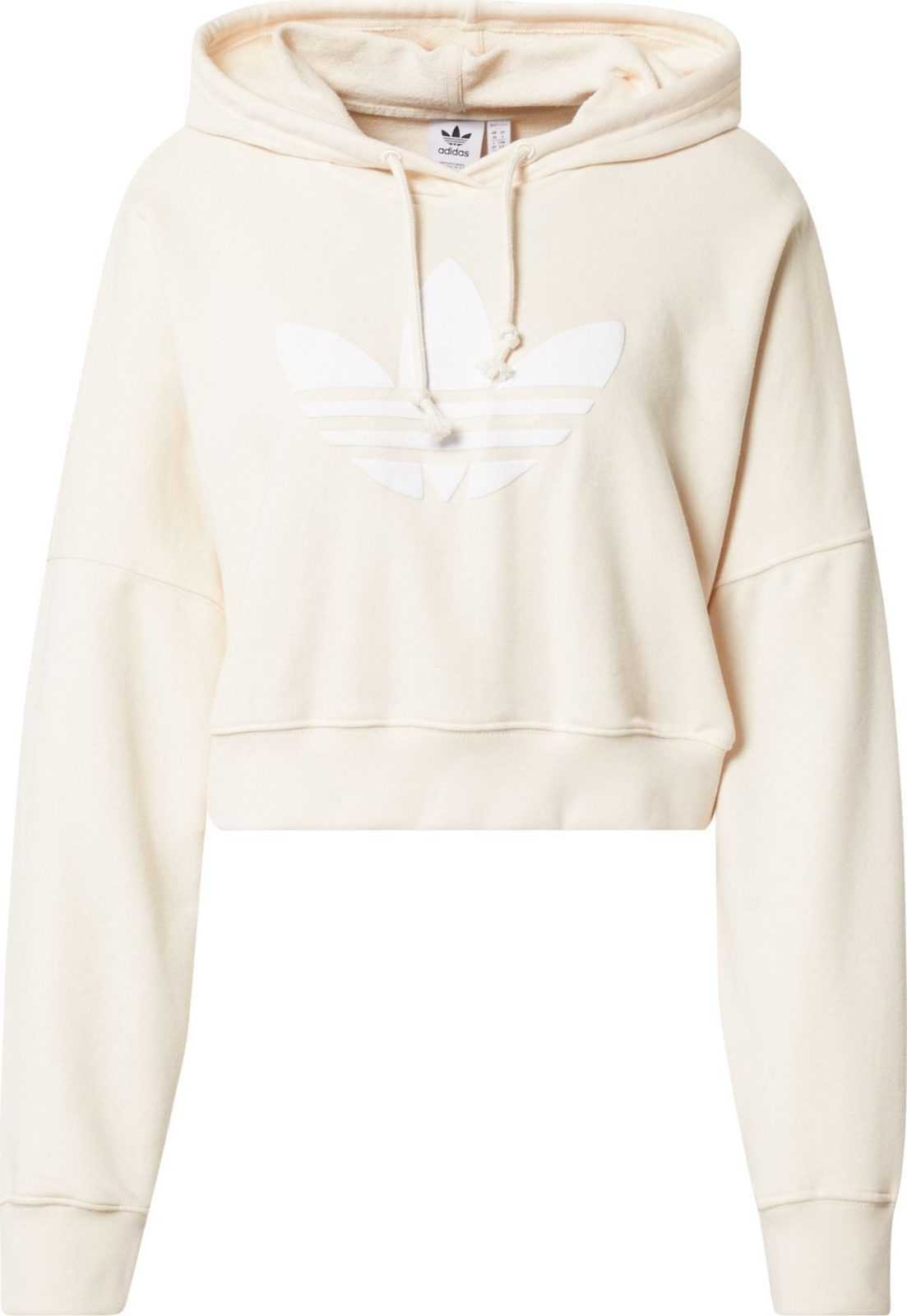 ADIDAS ORIGINALS Mikina režná / bílá