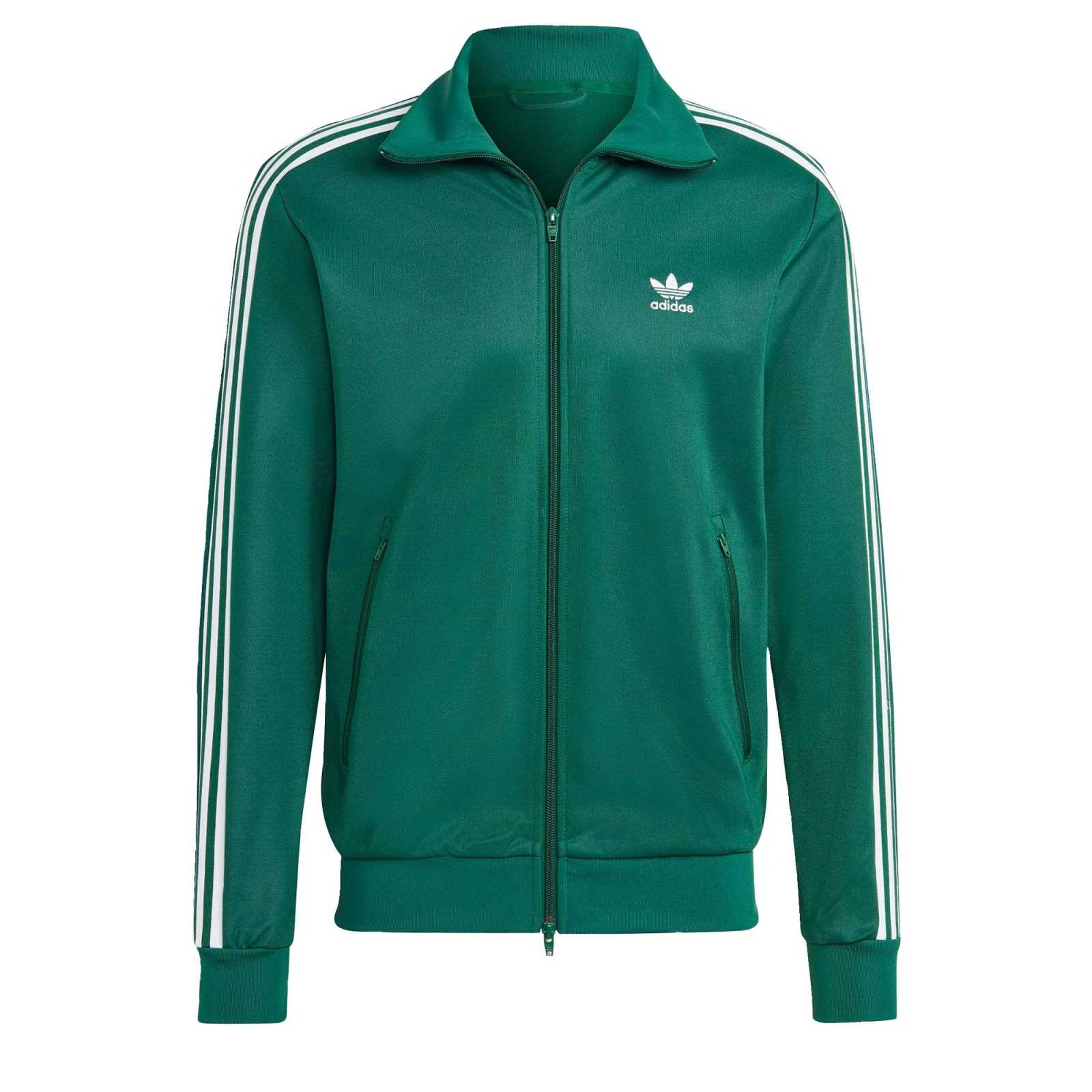 ADIDAS ORIGINALS Mikina tmavě zelená / bílá