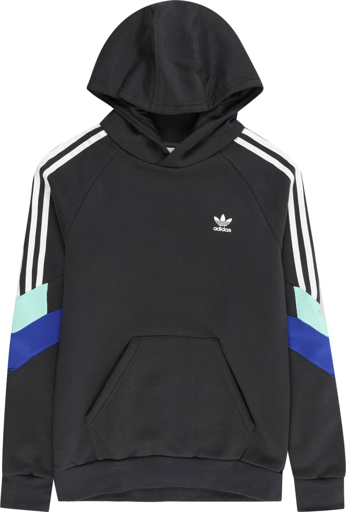 ADIDAS ORIGINALS Mikina tyrkysová / královská modrá / antracitová / bílá