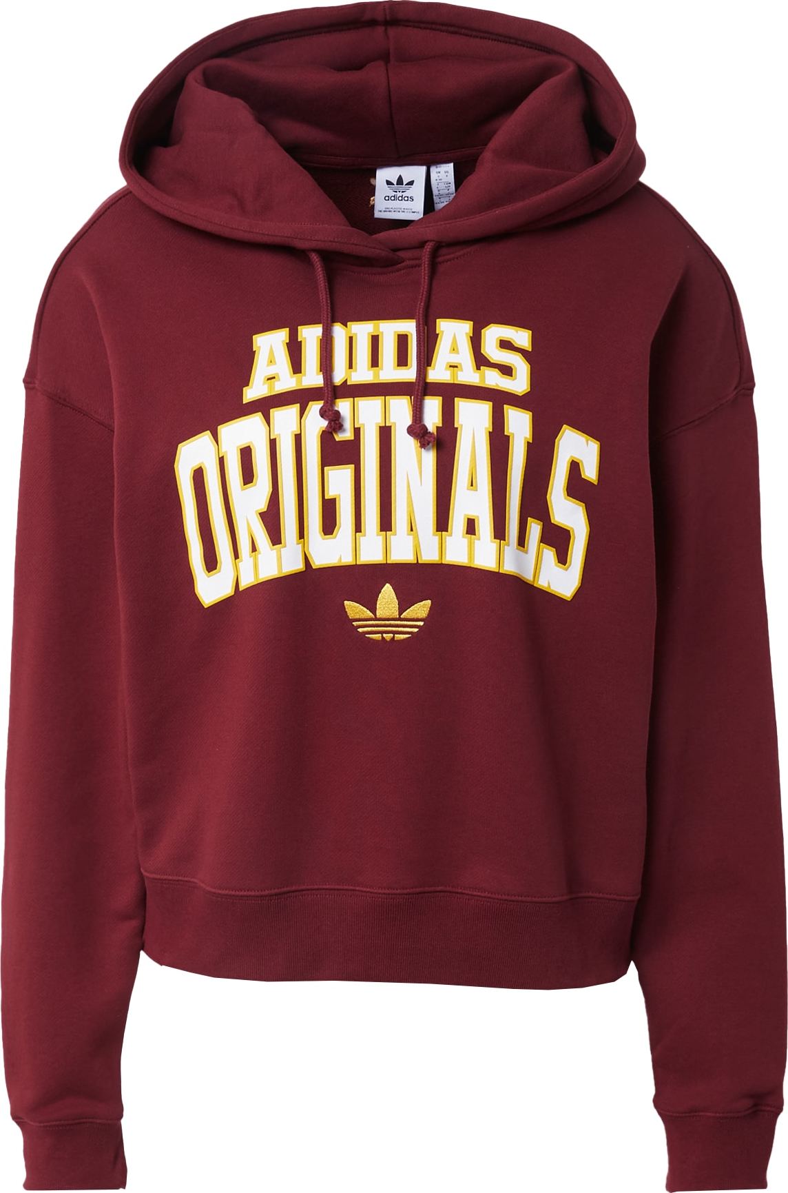 ADIDAS ORIGINALS Mikina žlutá / zlatě žlutá / vínově červená / bílá