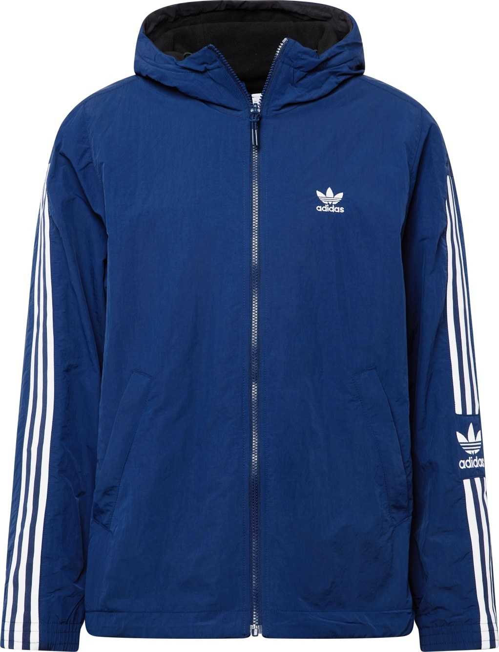 ADIDAS ORIGINALS Přechodná bunda indigo / černá / bílá