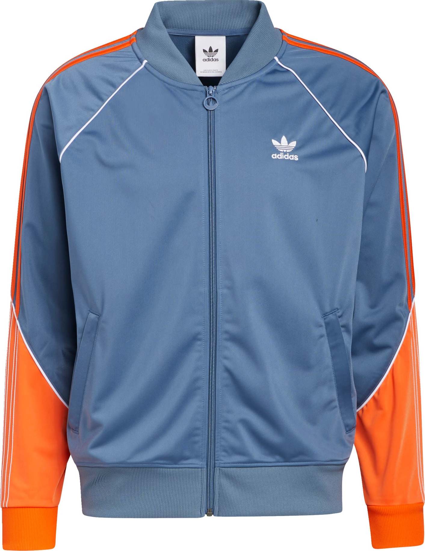 ADIDAS ORIGINALS Přechodná bunda kouřově modrá / oranžová / bílá