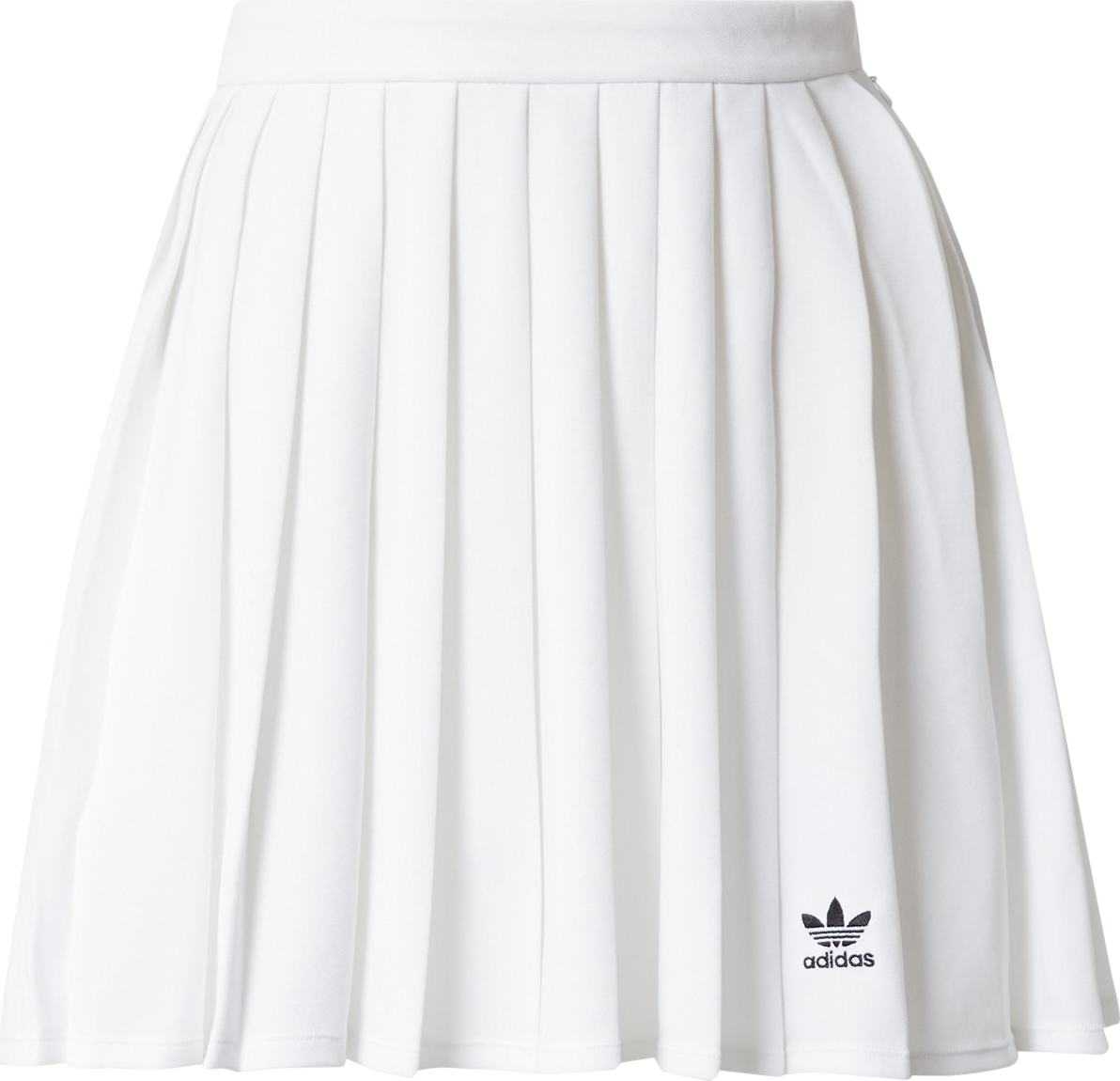 ADIDAS ORIGINALS Sukně černá / bílá