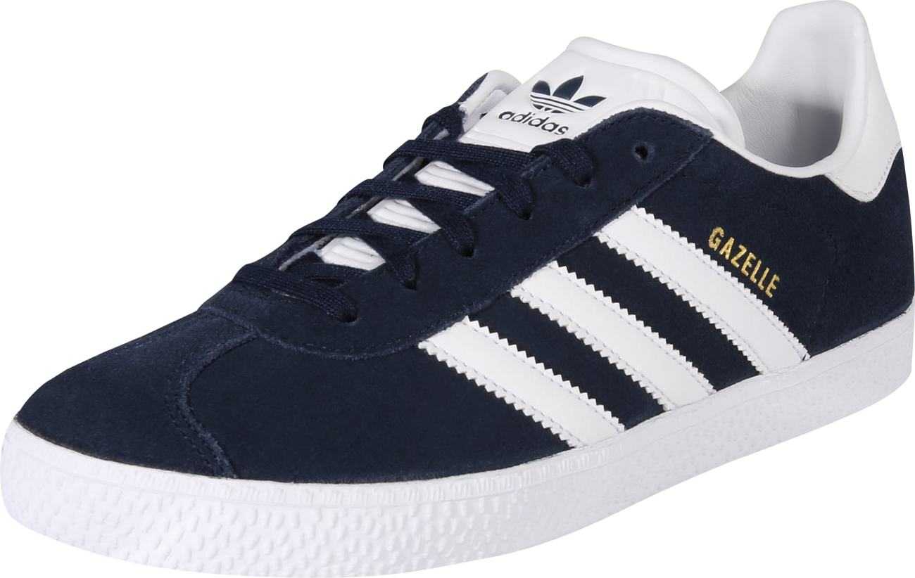 ADIDAS ORIGINALS Tenisky 'GAZELLE' námořnická modř / zlatá / bílá