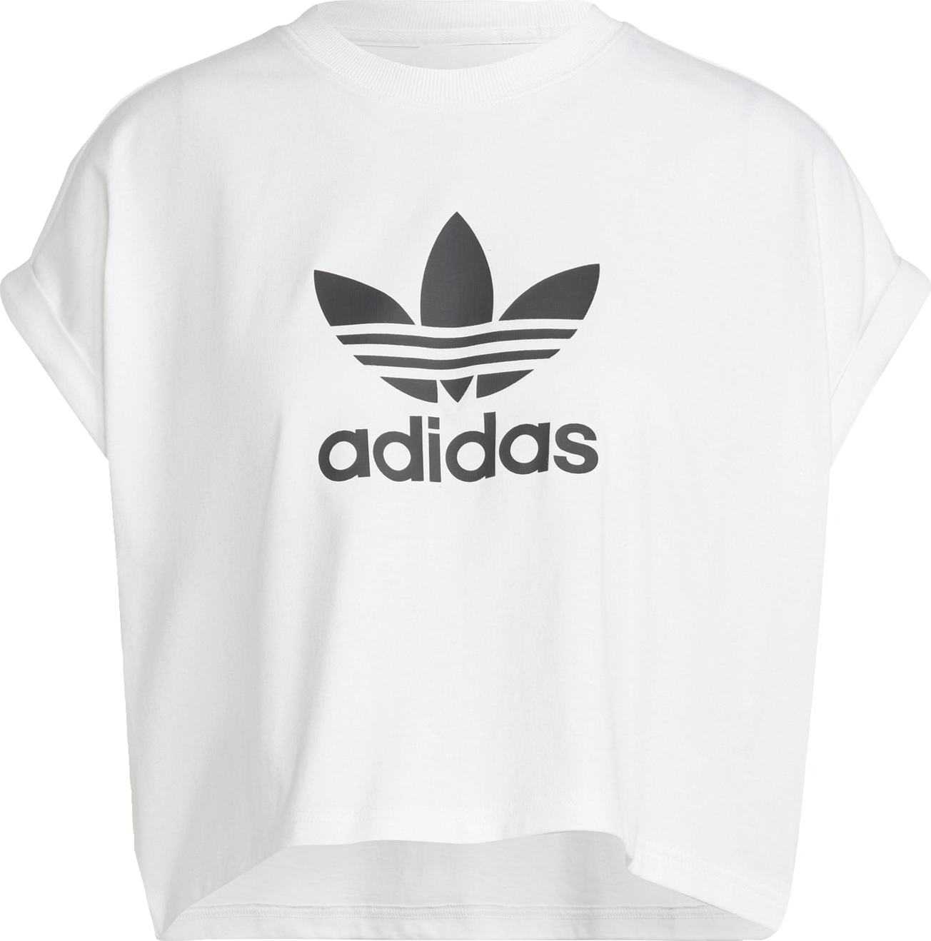 ADIDAS ORIGINALS Tričko černá / bílá