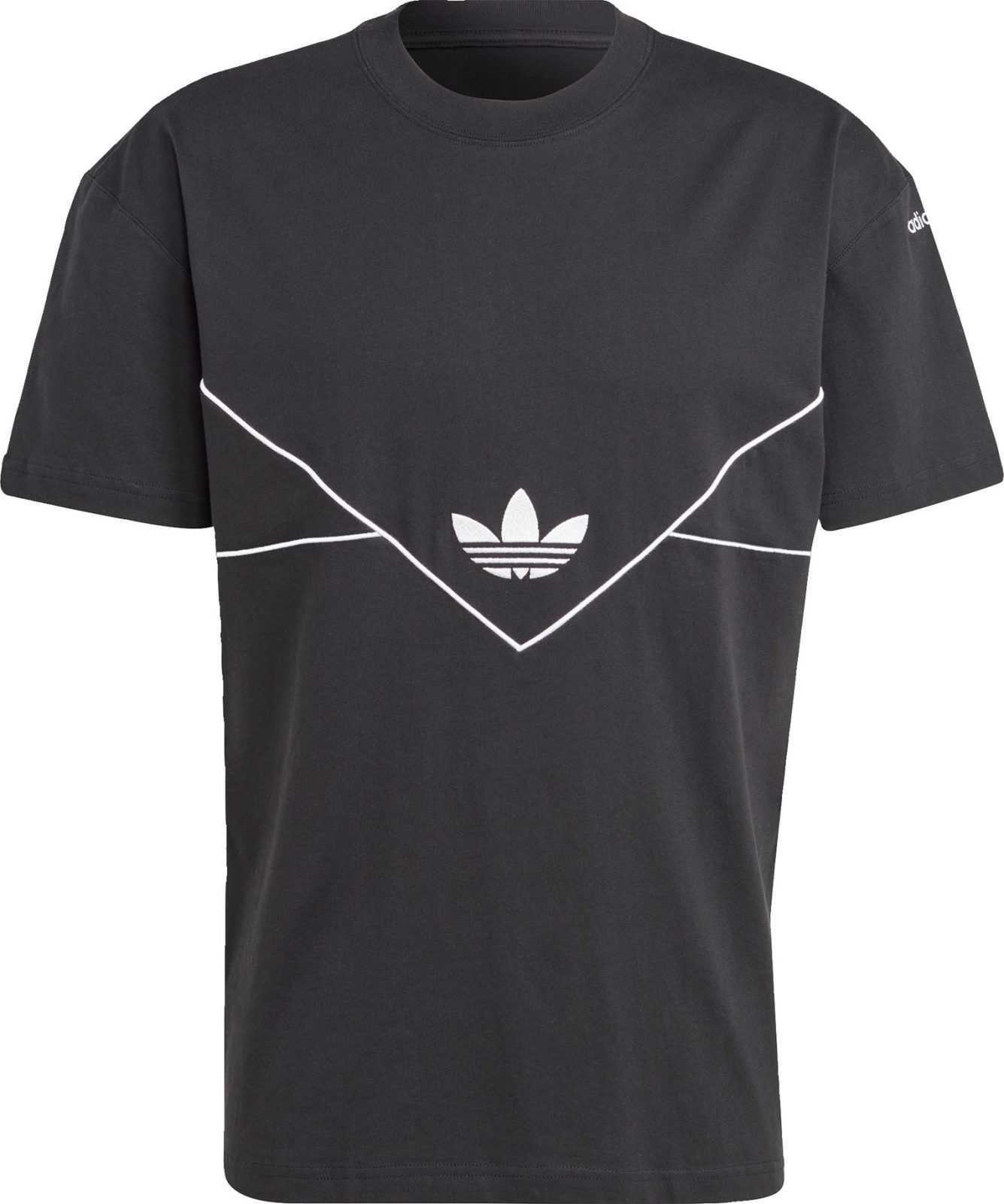 ADIDAS ORIGINALS Tričko černá / bílá