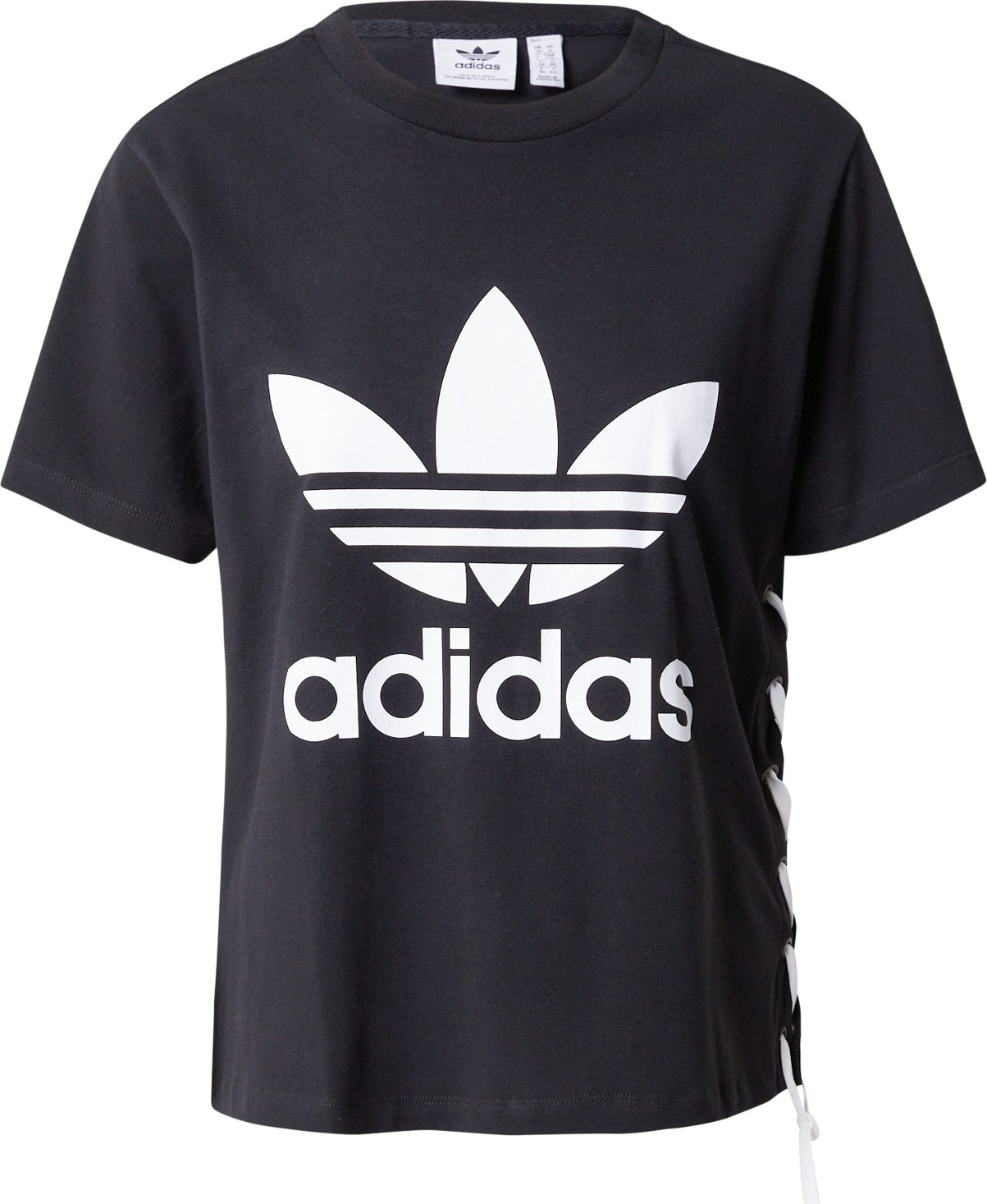 ADIDAS ORIGINALS Tričko černá / bílá