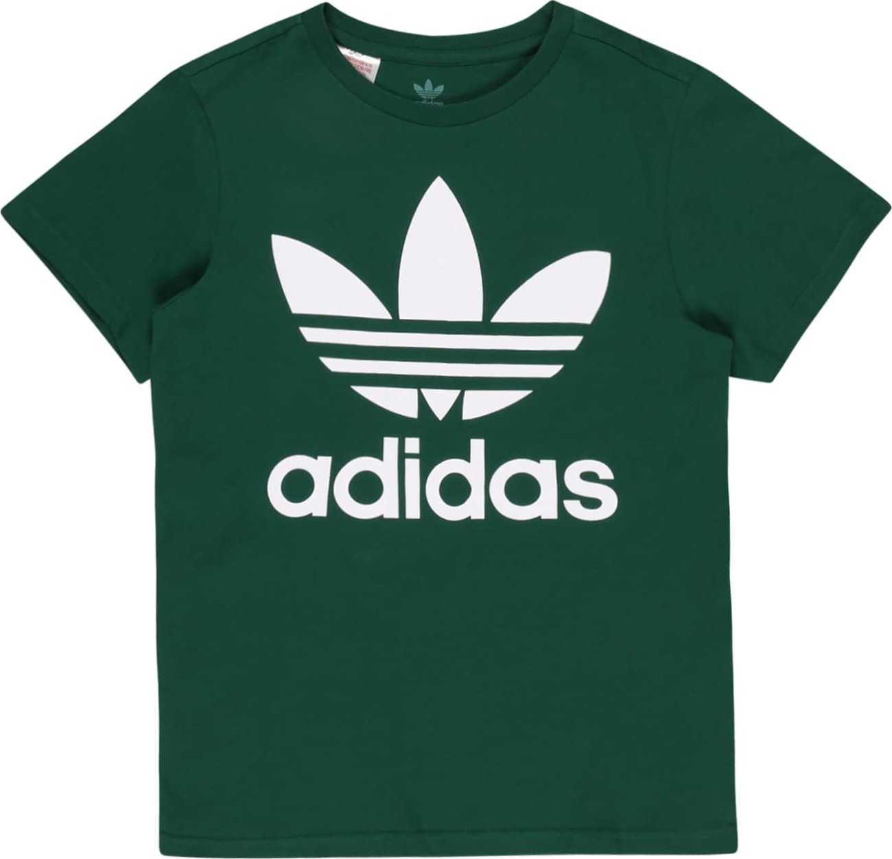 ADIDAS ORIGINALS Tričko tmavě zelená / bílá