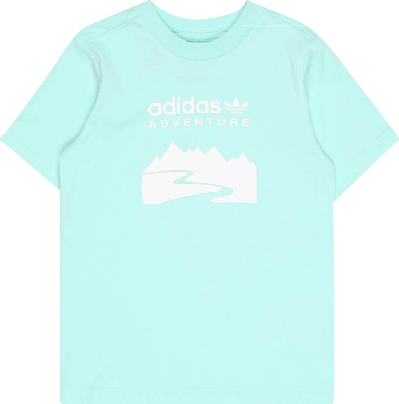 ADIDAS ORIGINALS Tričko tyrkysová / bílá