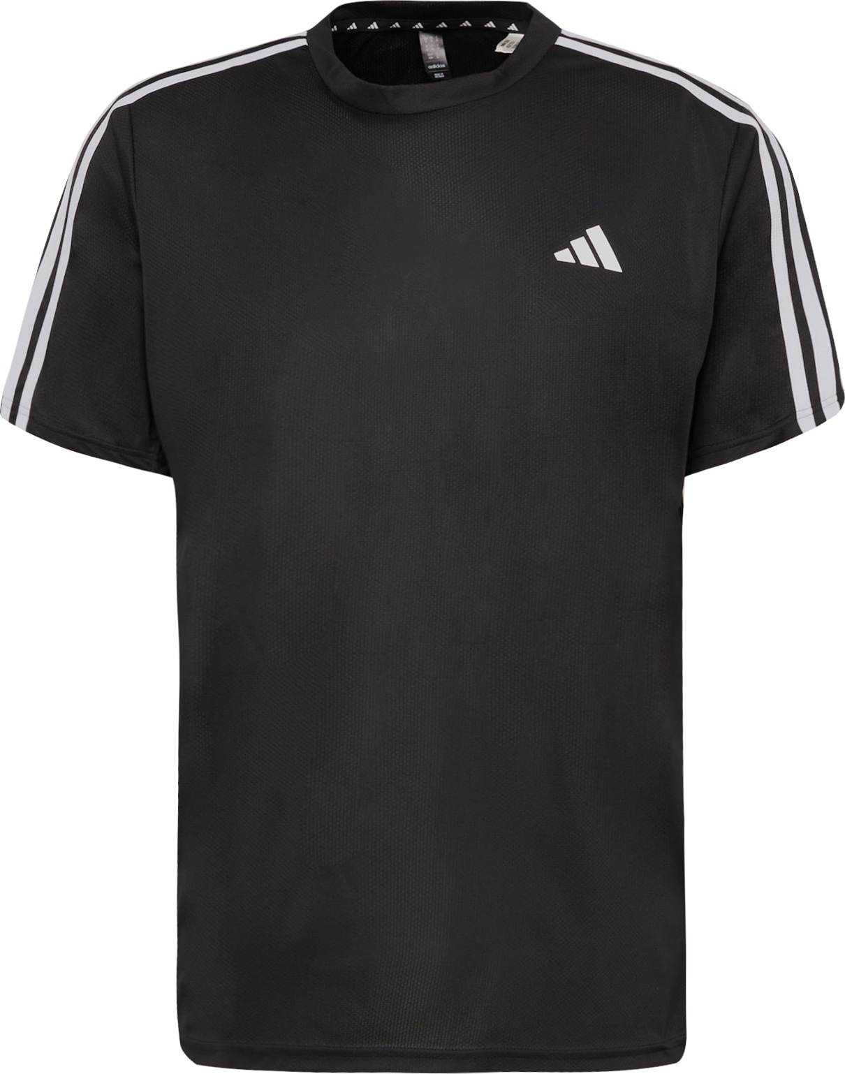 ADIDAS PERFORMANCE Funkční tričko černá / bílá