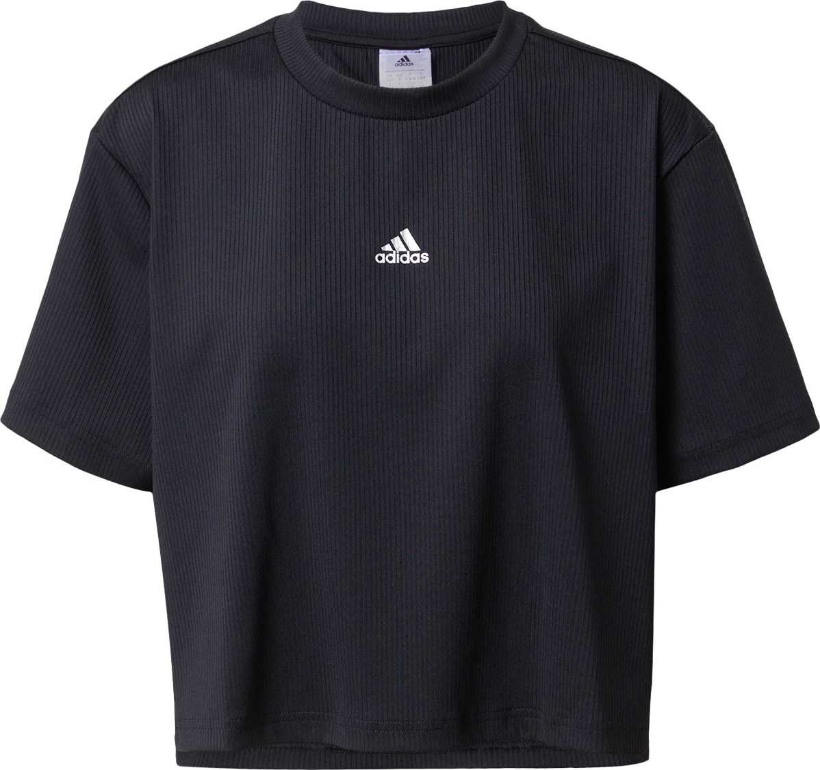 ADIDAS SPORTSWEAR Funkční tričko černá / bílá