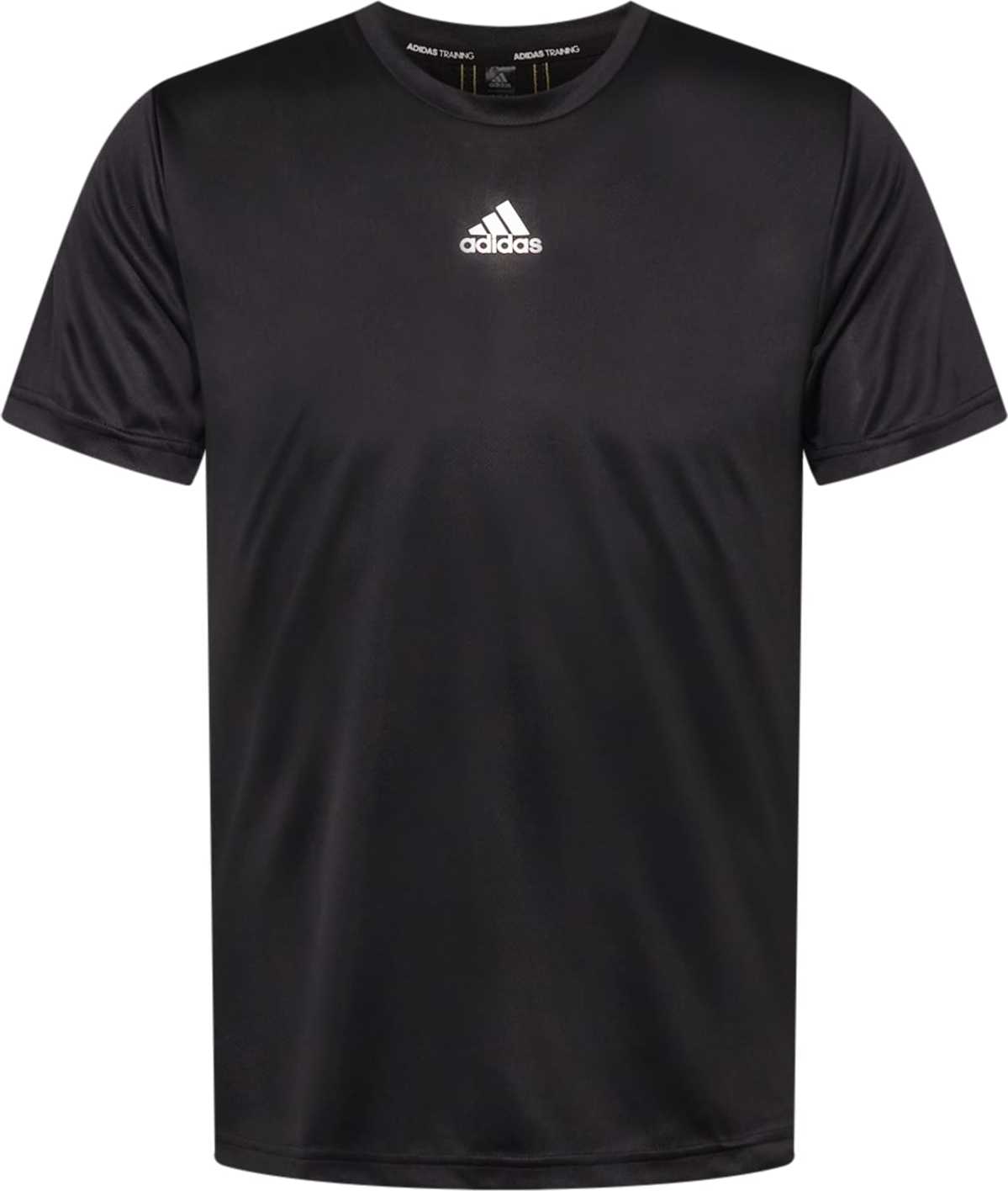 ADIDAS SPORTSWEAR Funkční tričko černá / bílá