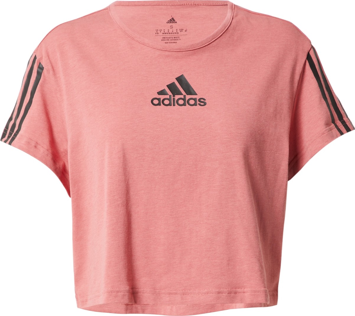 ADIDAS SPORTSWEAR Funkční tričko starorůžová / černá