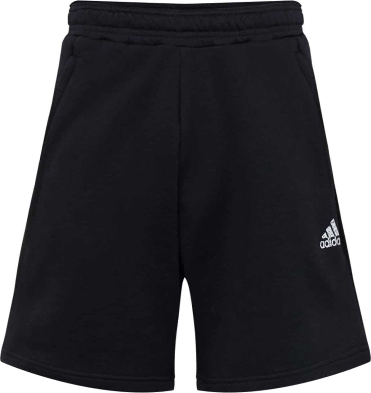 ADIDAS SPORTSWEAR Sportovní kalhoty černá / bílá