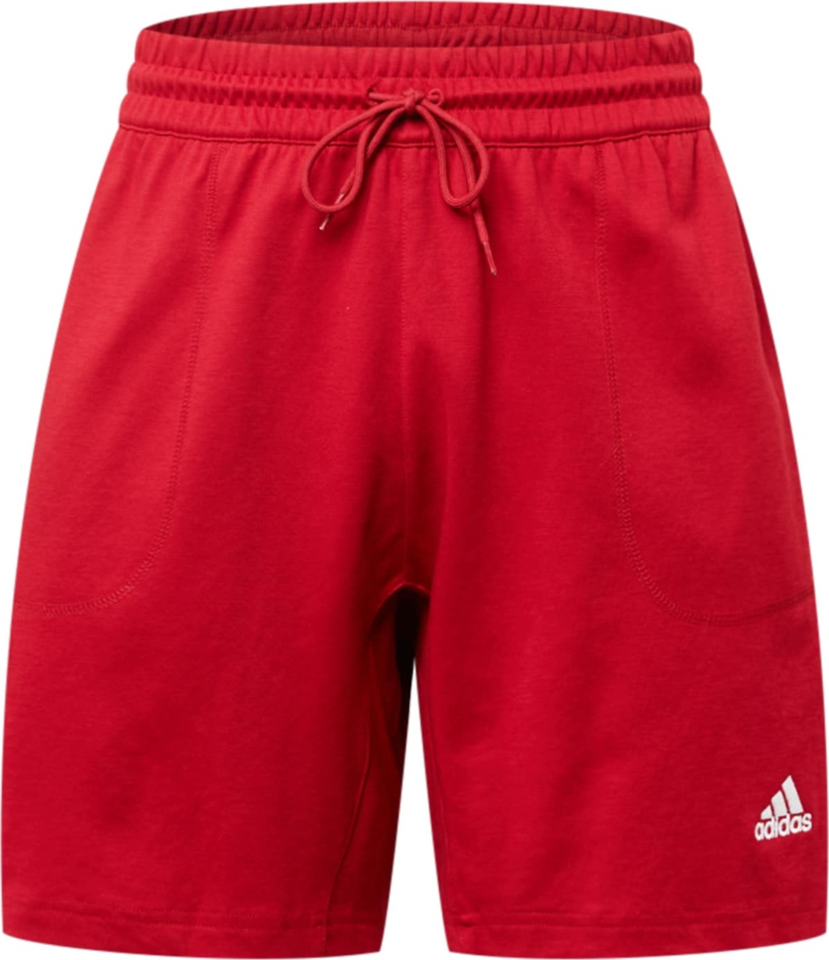 ADIDAS SPORTSWEAR Sportovní kalhoty červená / bílá