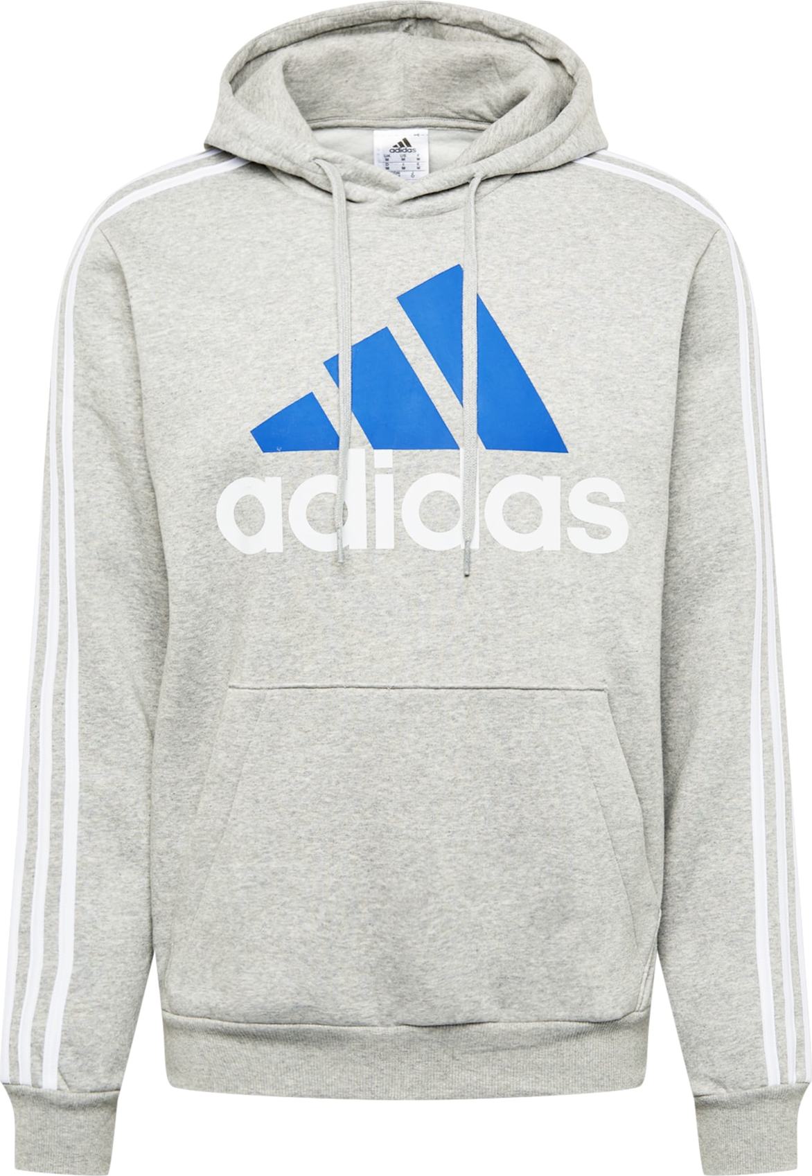 ADIDAS SPORTSWEAR Sportovní mikina modrá / šedý melír / bílá