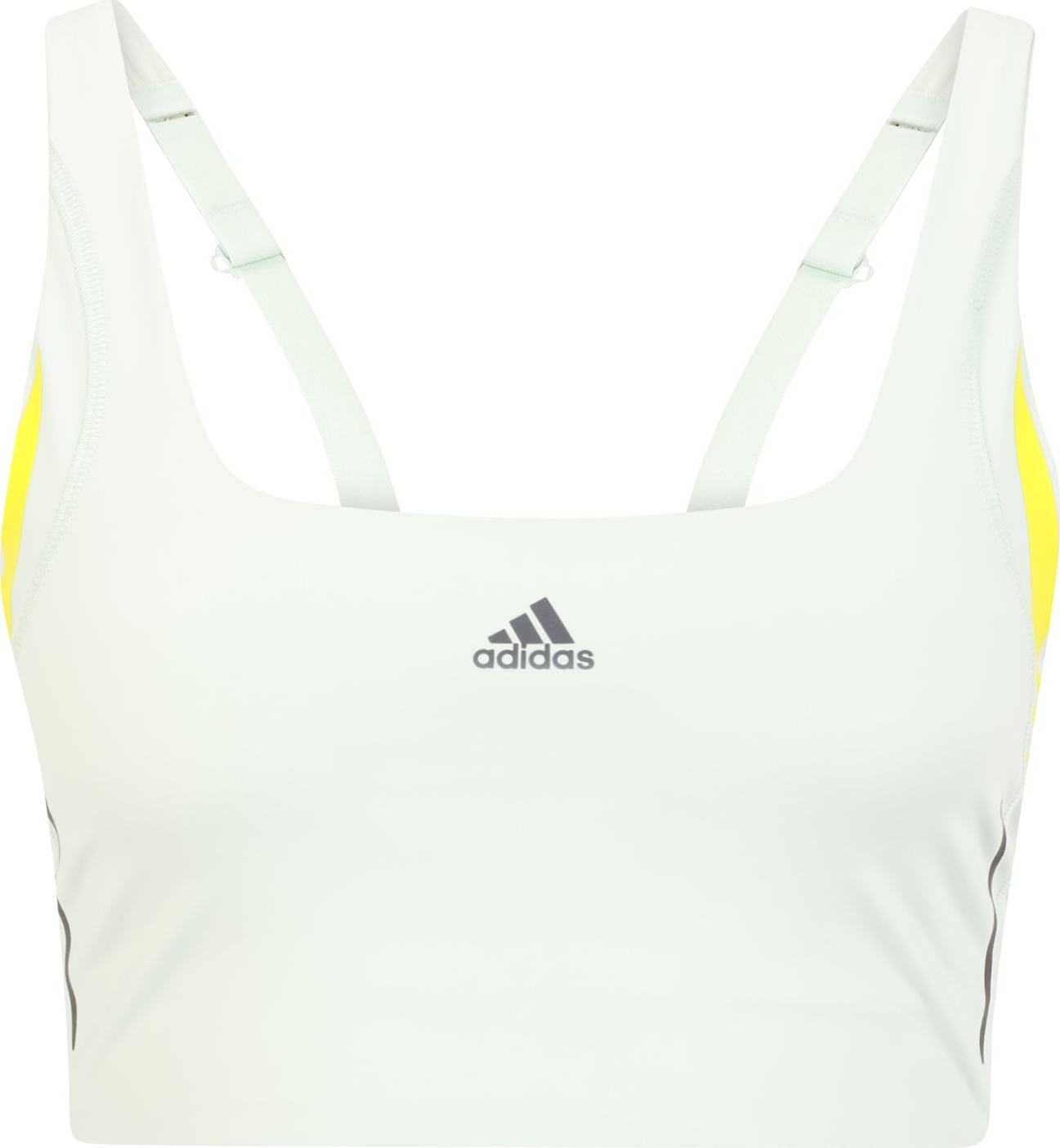 ADIDAS SPORTSWEAR Sportovní podprsenka žlutá / pastelově zelená / černá