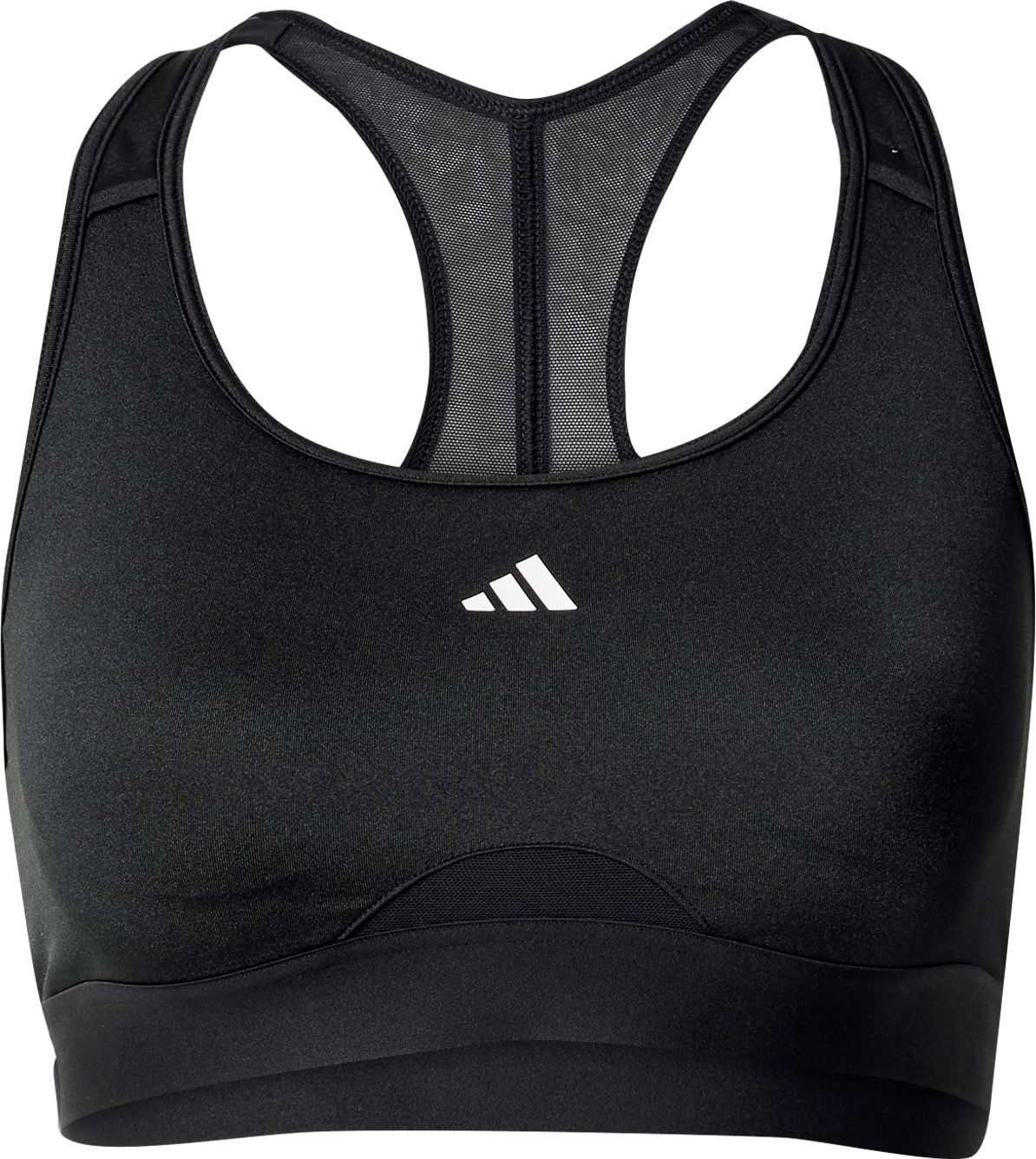 ADIDAS PERFORMANCE Sportovní podprsenka černá / bílá