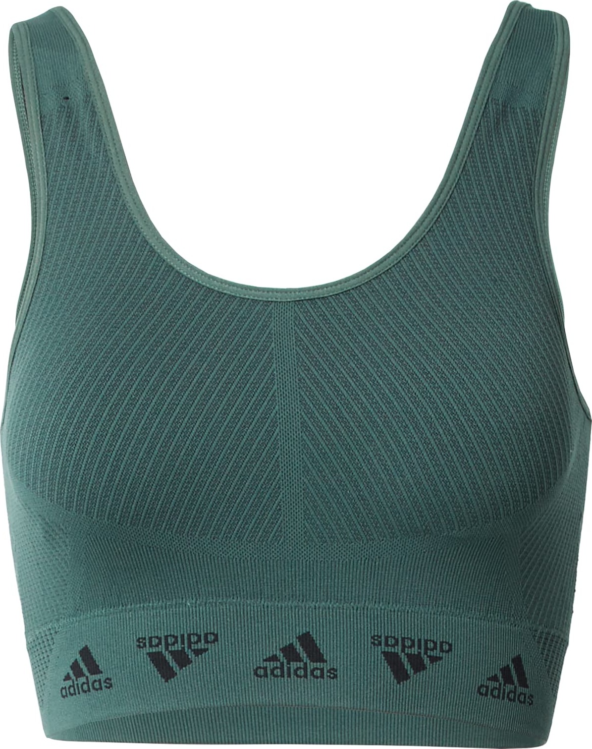 ADIDAS SPORTSWEAR Sportovní podprsenka zelená / černá