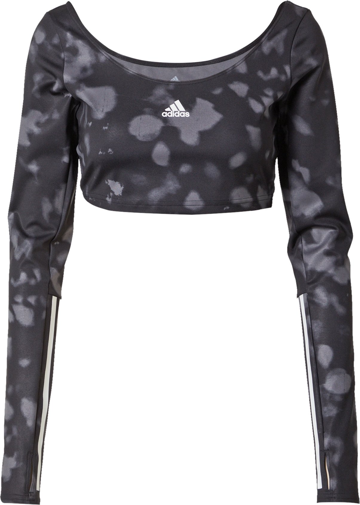 ADIDAS SPORTSWEAR Funkční tričko šedá / černá / bílá