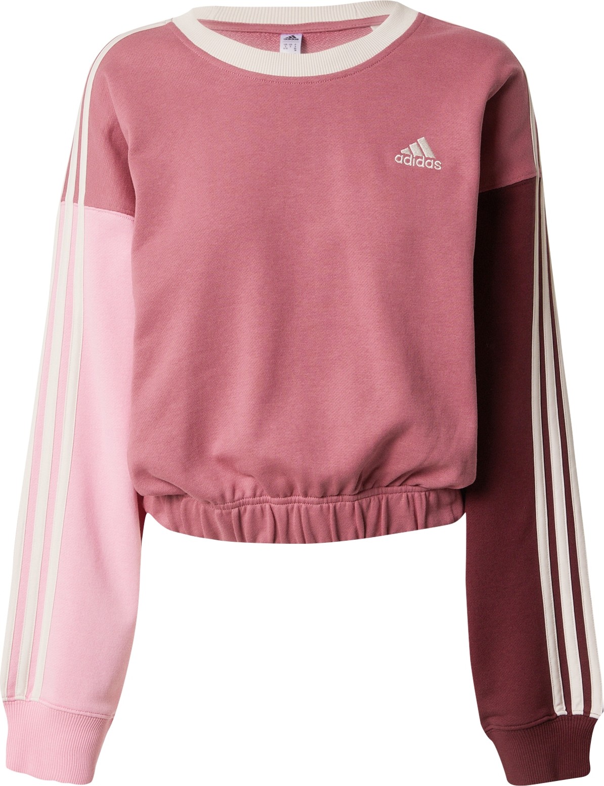 ADIDAS SPORTSWEAR Mikina růže / burgundská červeň / bílá