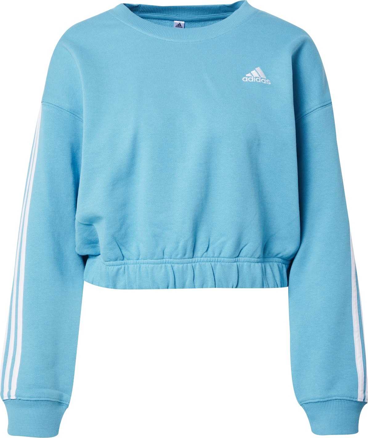 ADIDAS SPORTSWEAR Mikina světlemodrá / bílá