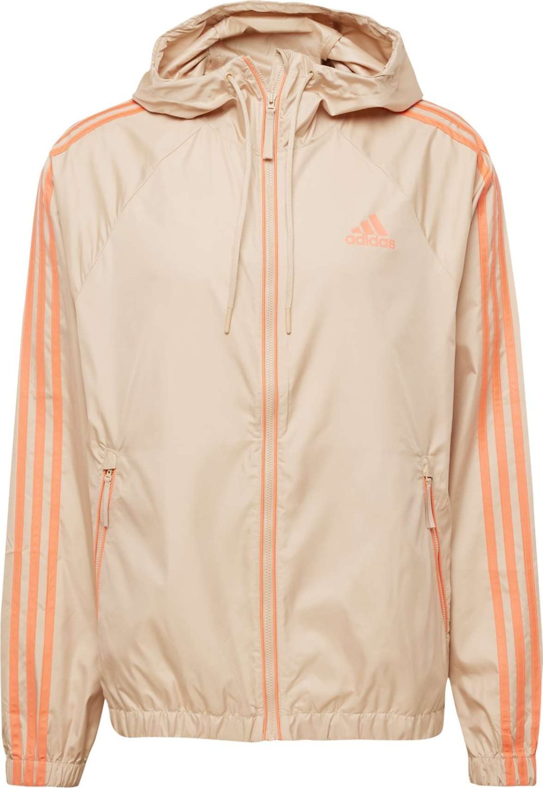 ADIDAS SPORTSWEAR Sportovní bunda béžová / tmavě oranžová