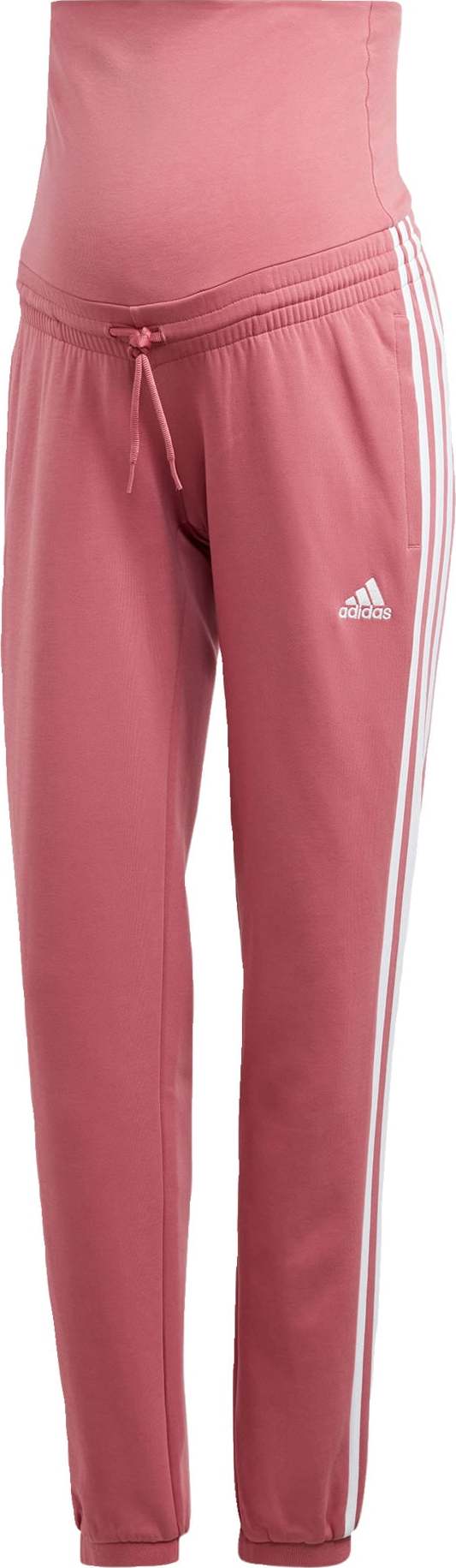 ADIDAS SPORTSWEAR Sportovní kalhoty světle růžová / bílá