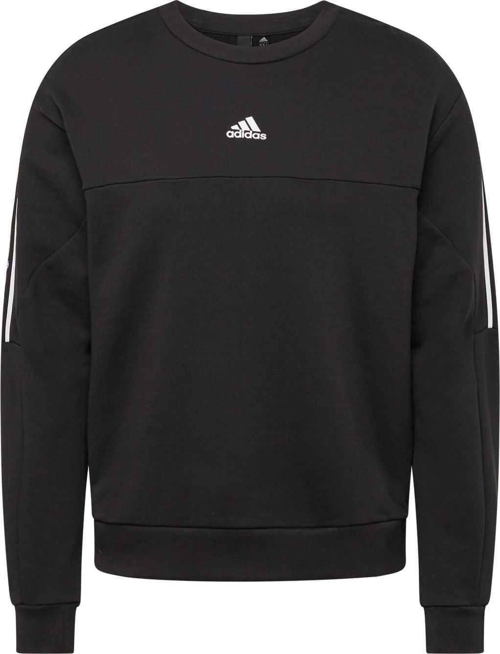 ADIDAS SPORTSWEAR Sportovní mikina černá / bílá