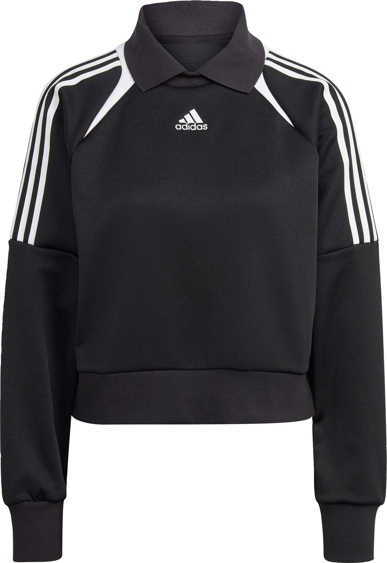 ADIDAS SPORTSWEAR Sportovní mikina černá / bílá