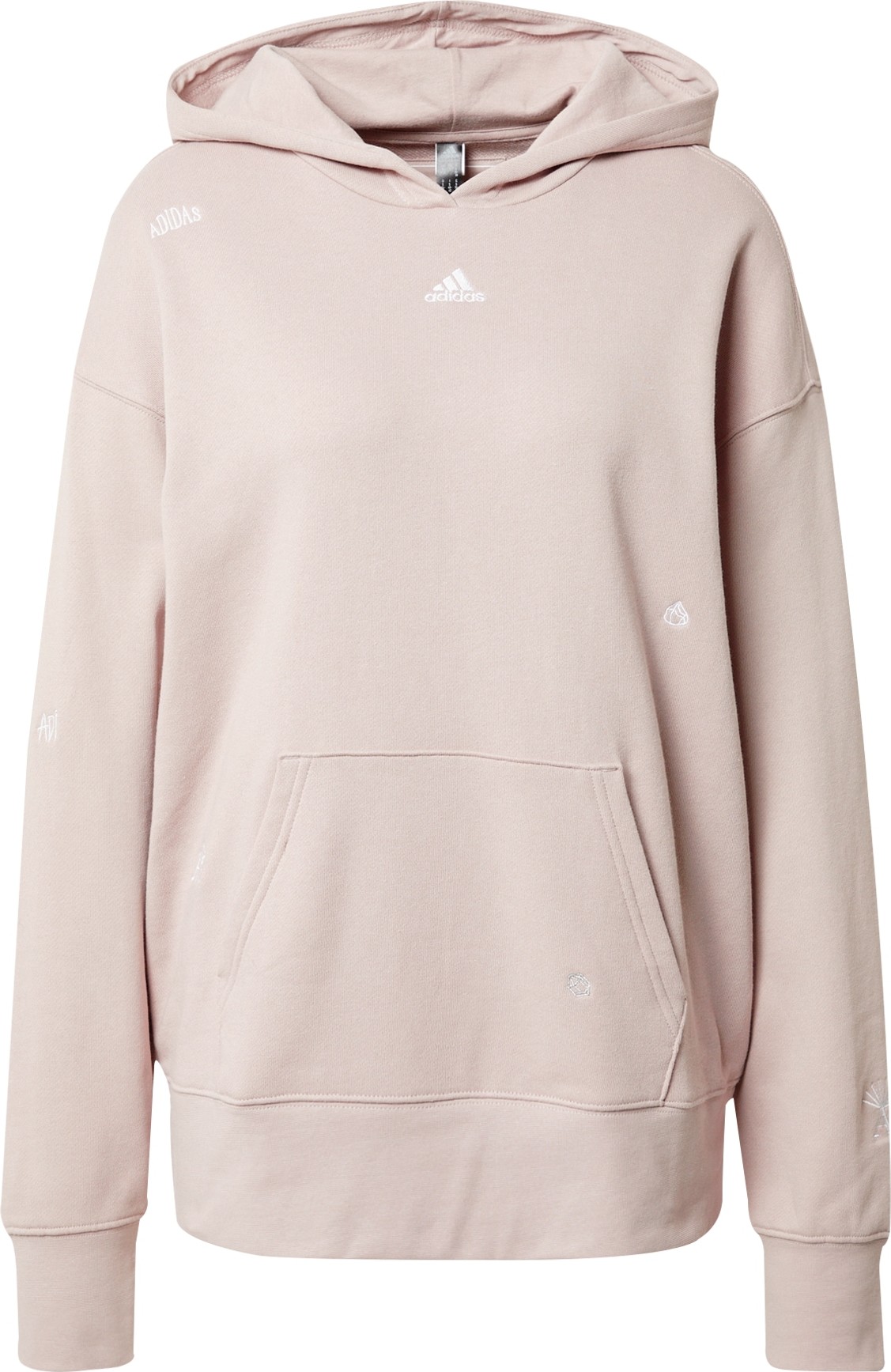 ADIDAS SPORTSWEAR Sportovní mikina champagne / bílá