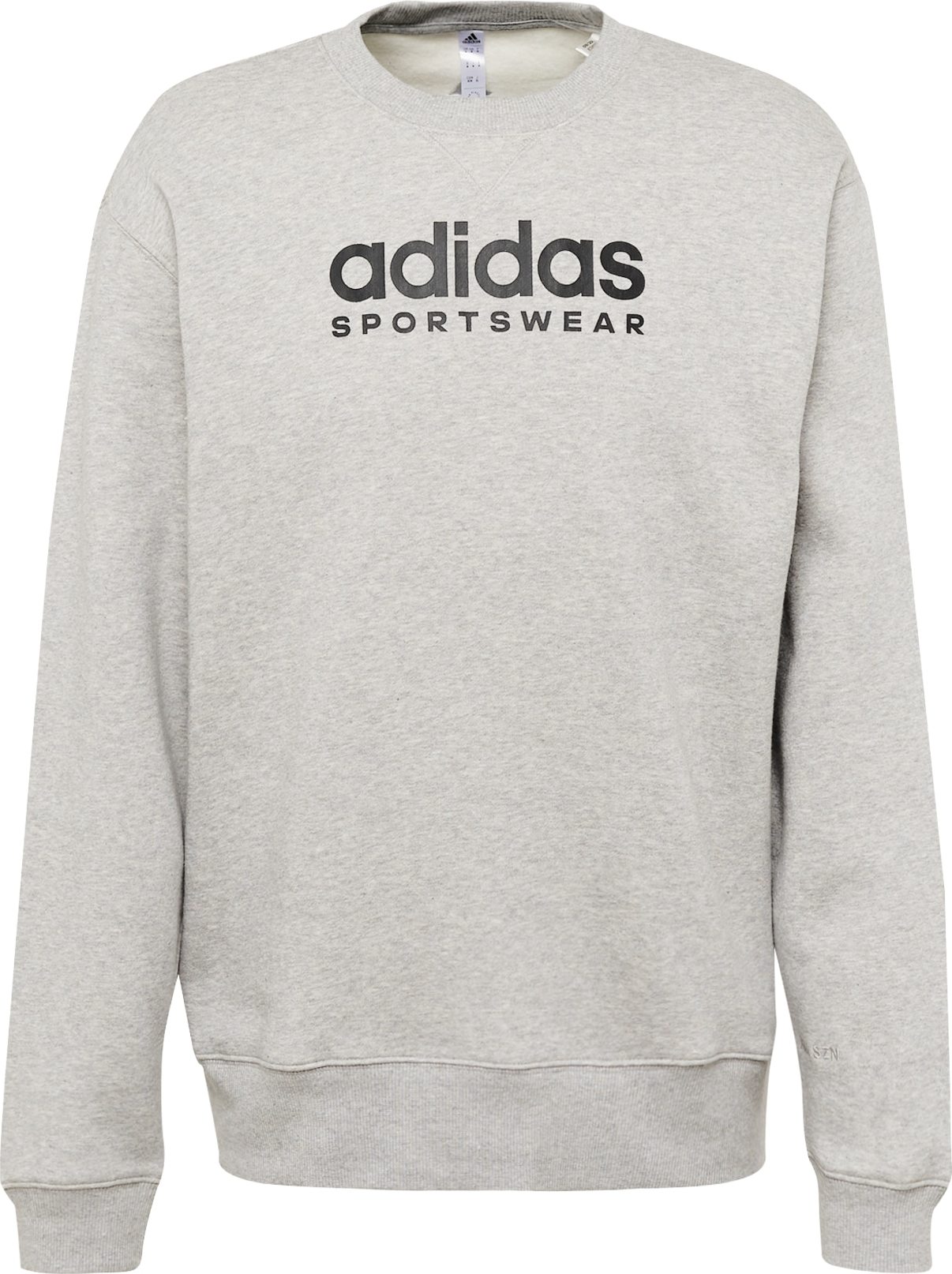 ADIDAS SPORTSWEAR Sportovní mikina šedý melír / černá