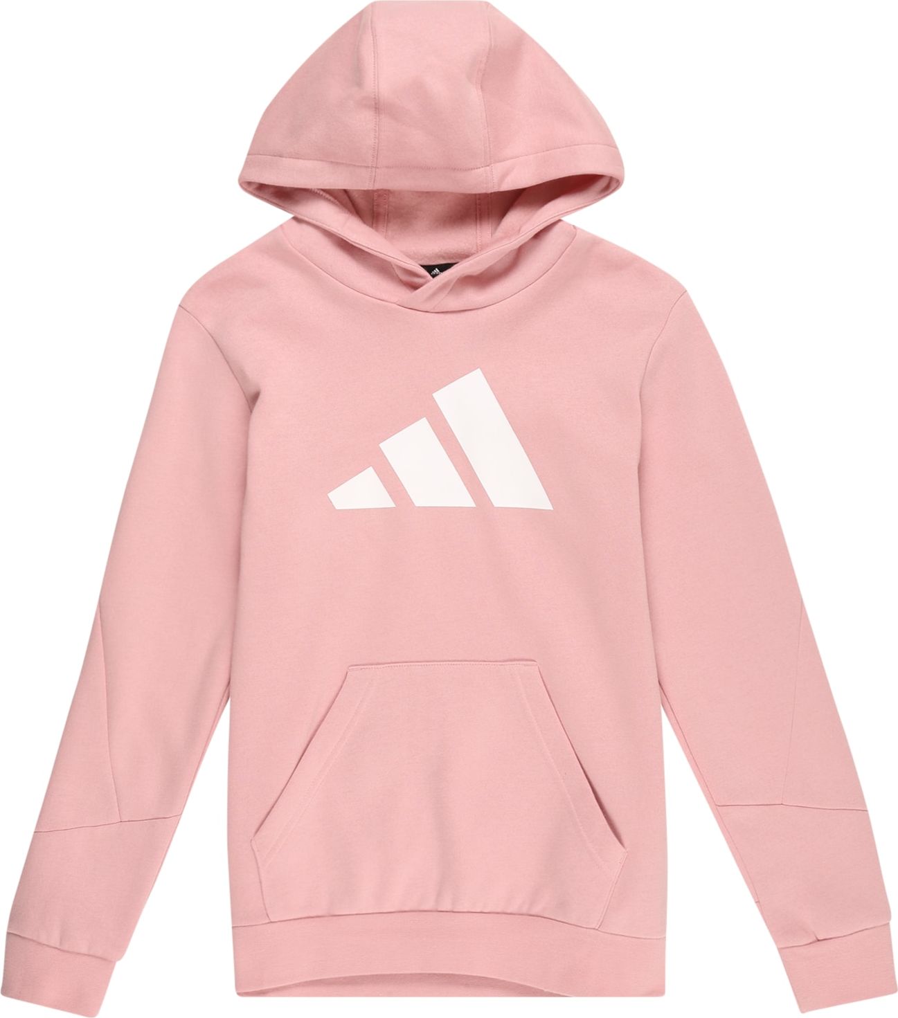 ADIDAS SPORTSWEAR Sportovní mikina světle růžová / bílá