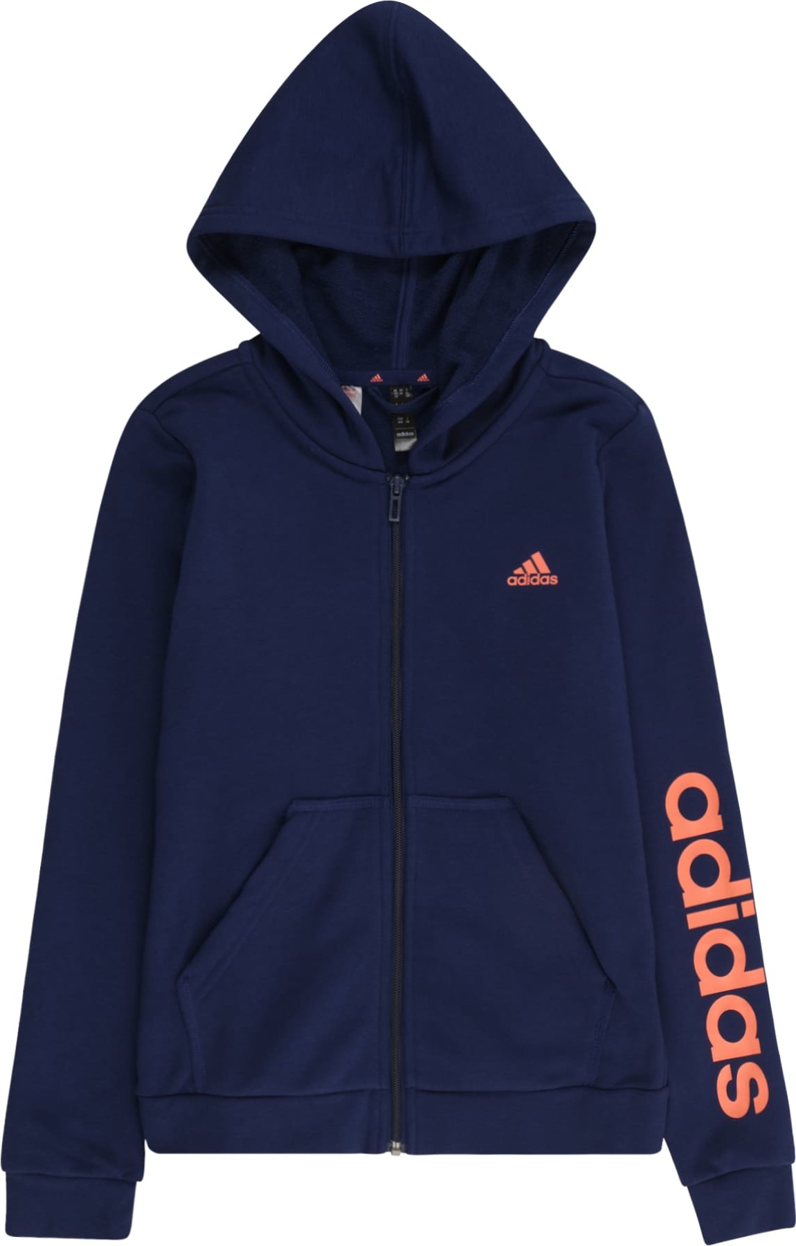 ADIDAS SPORTSWEAR Sportovní mikina tmavě modrá / oranžová