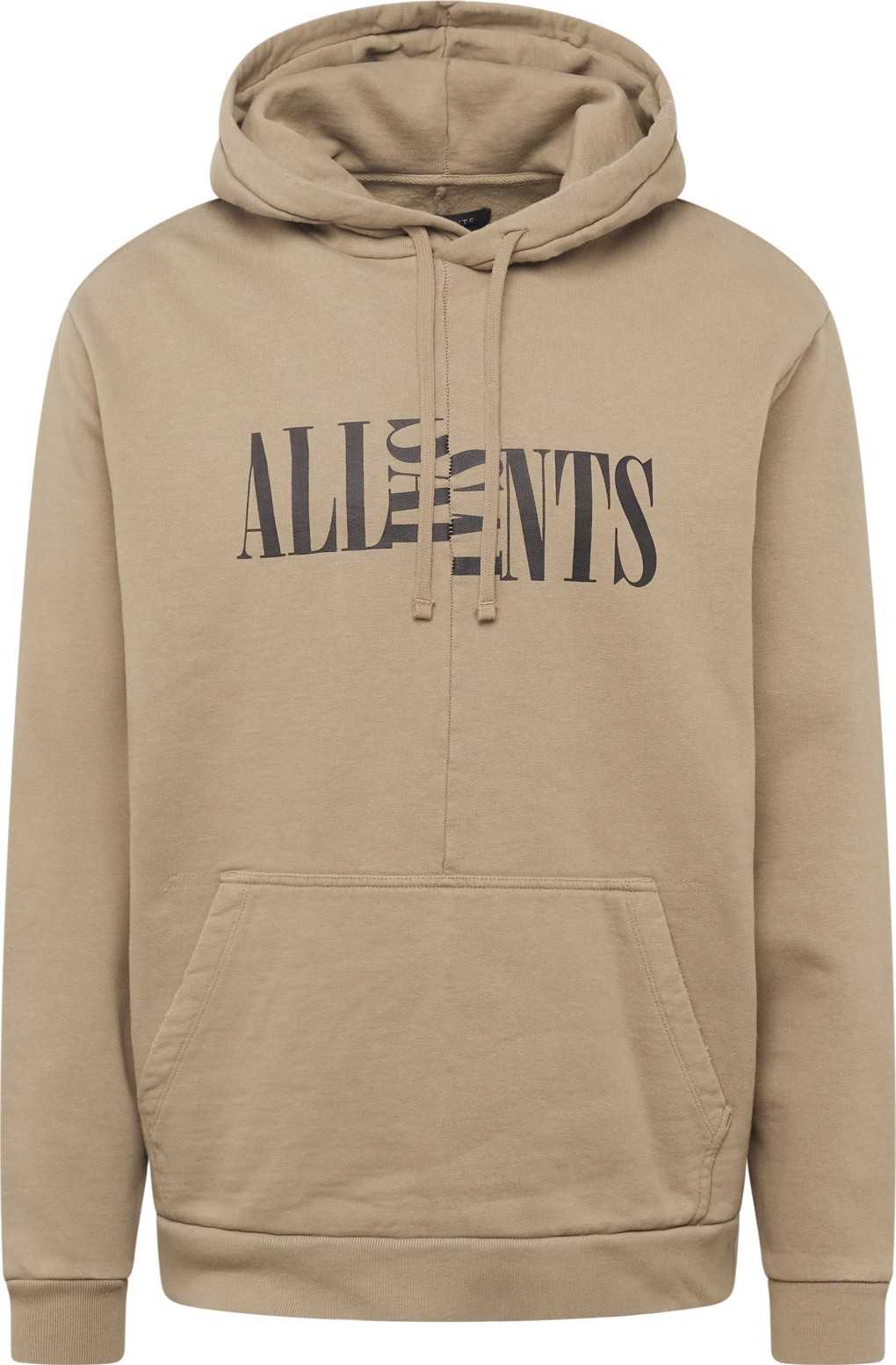 AllSaints Mikina 'NICO' khaki / černá