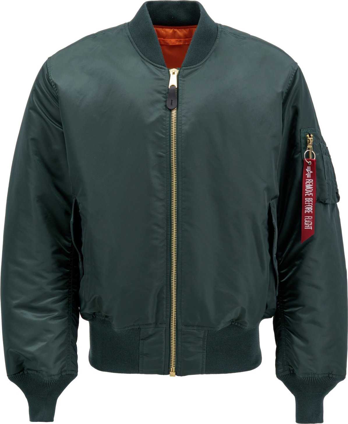 ALPHA INDUSTRIES Přechodná bunda khaki / oranžová