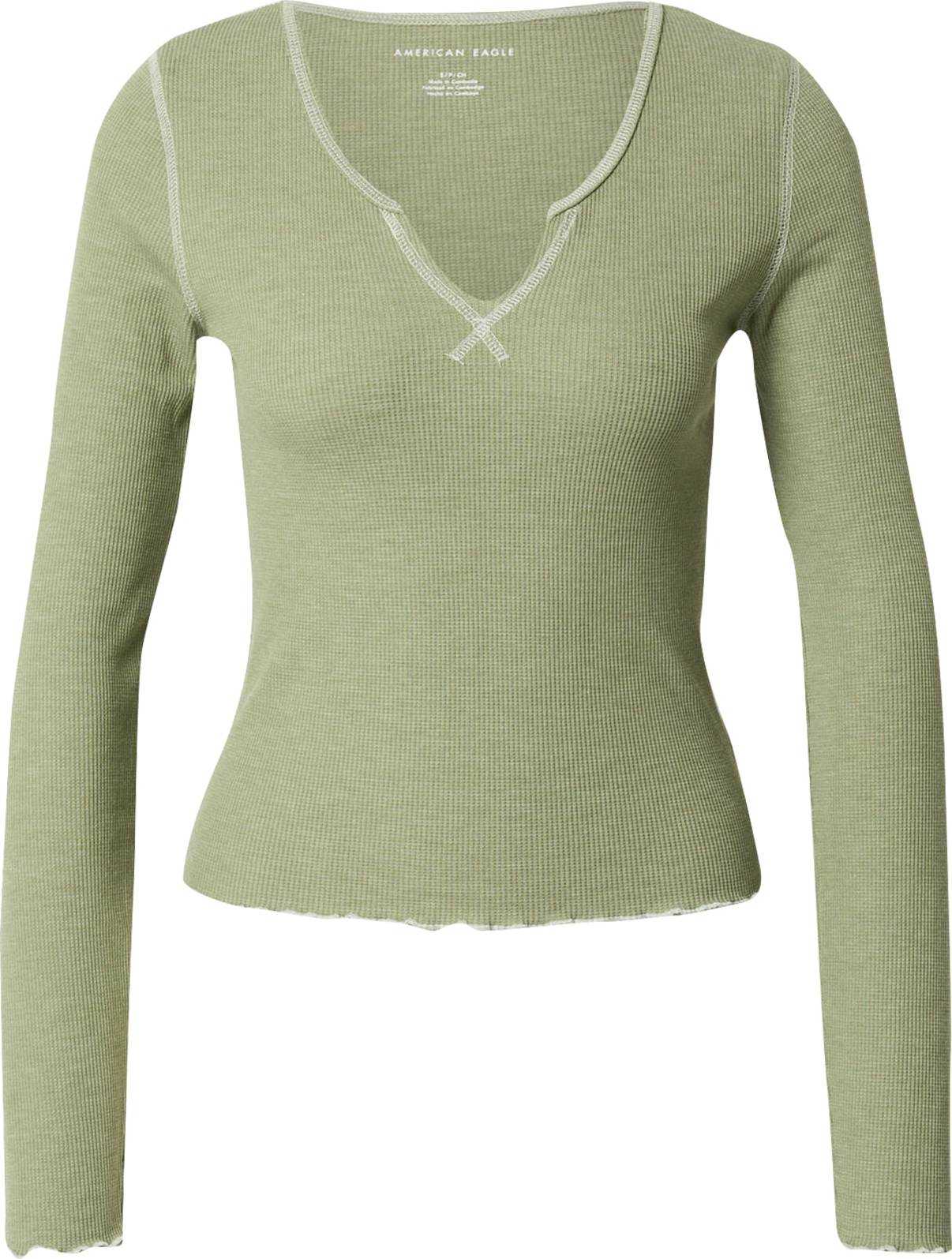 American Eagle Tričko khaki