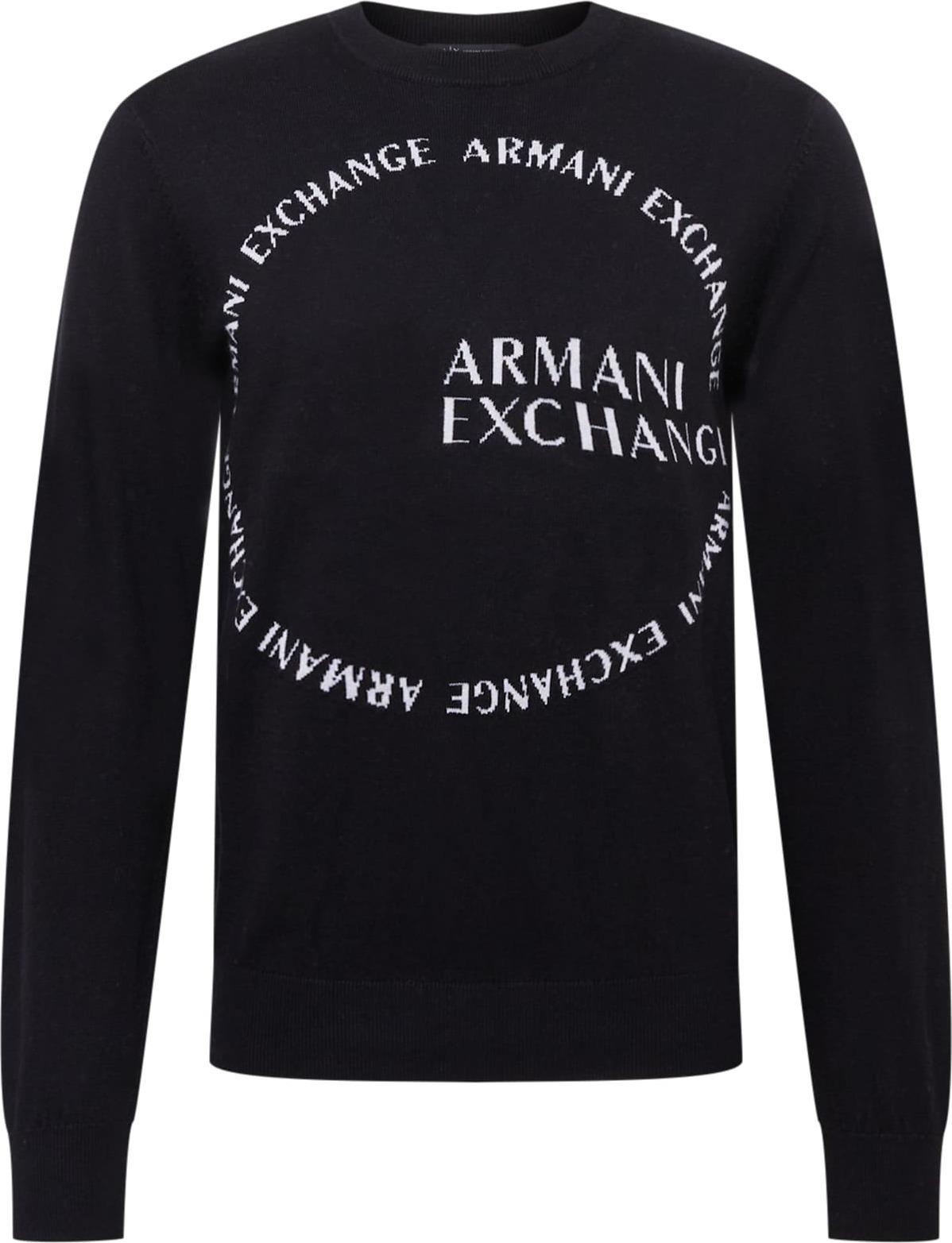 ARMANI EXCHANGE Svetr černá / bílá