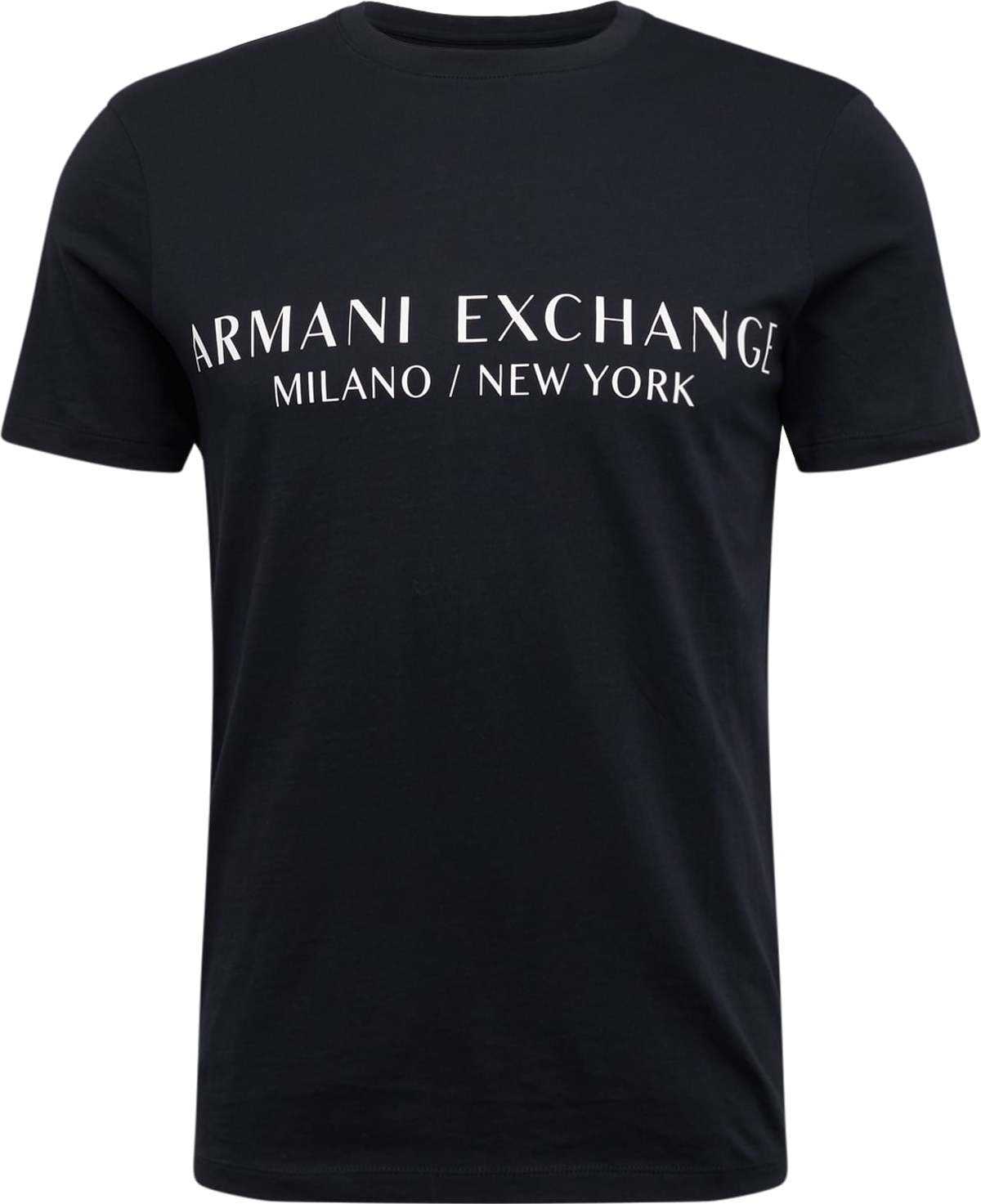 ARMANI EXCHANGE Tričko námořnická modř