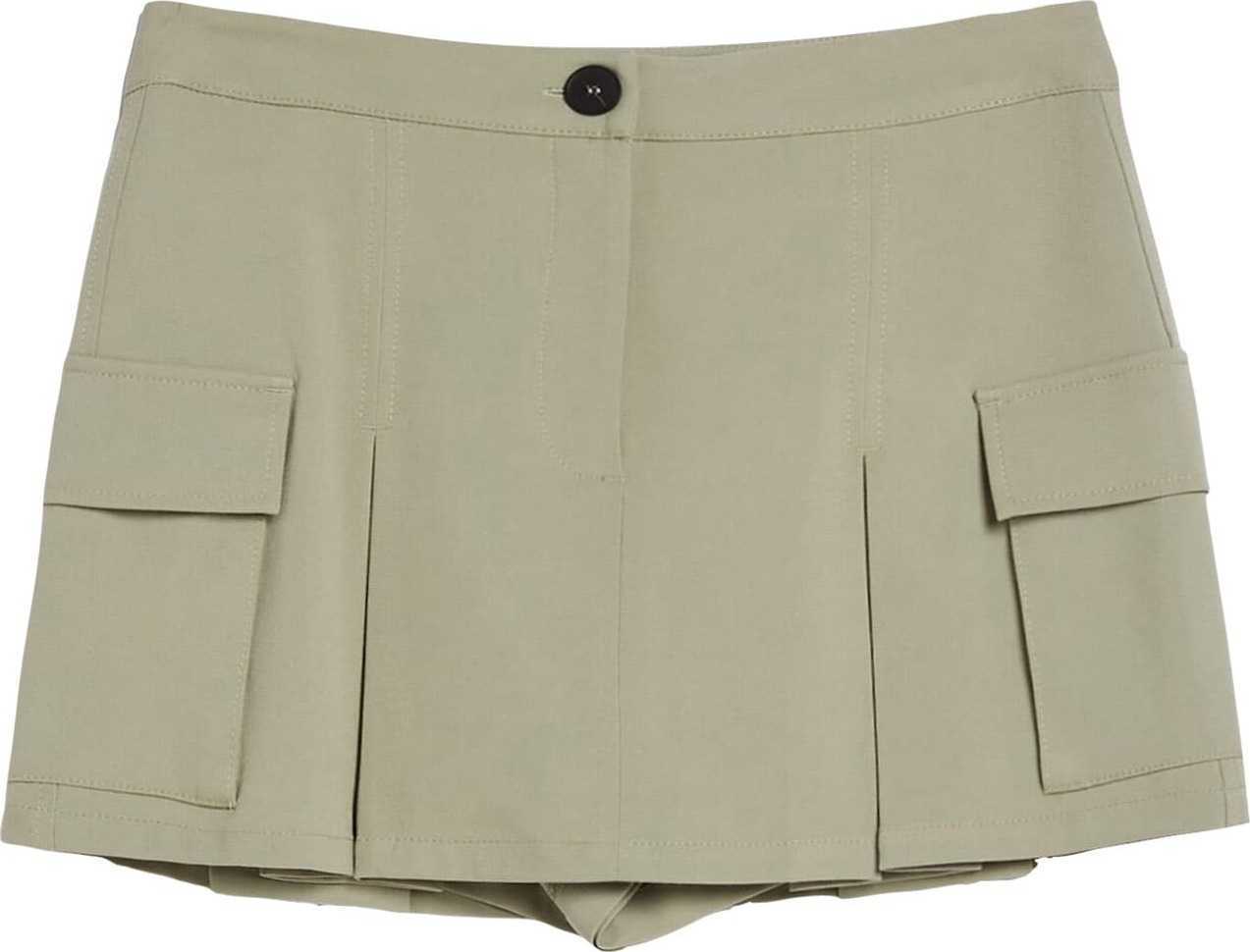 Bershka Sukně khaki