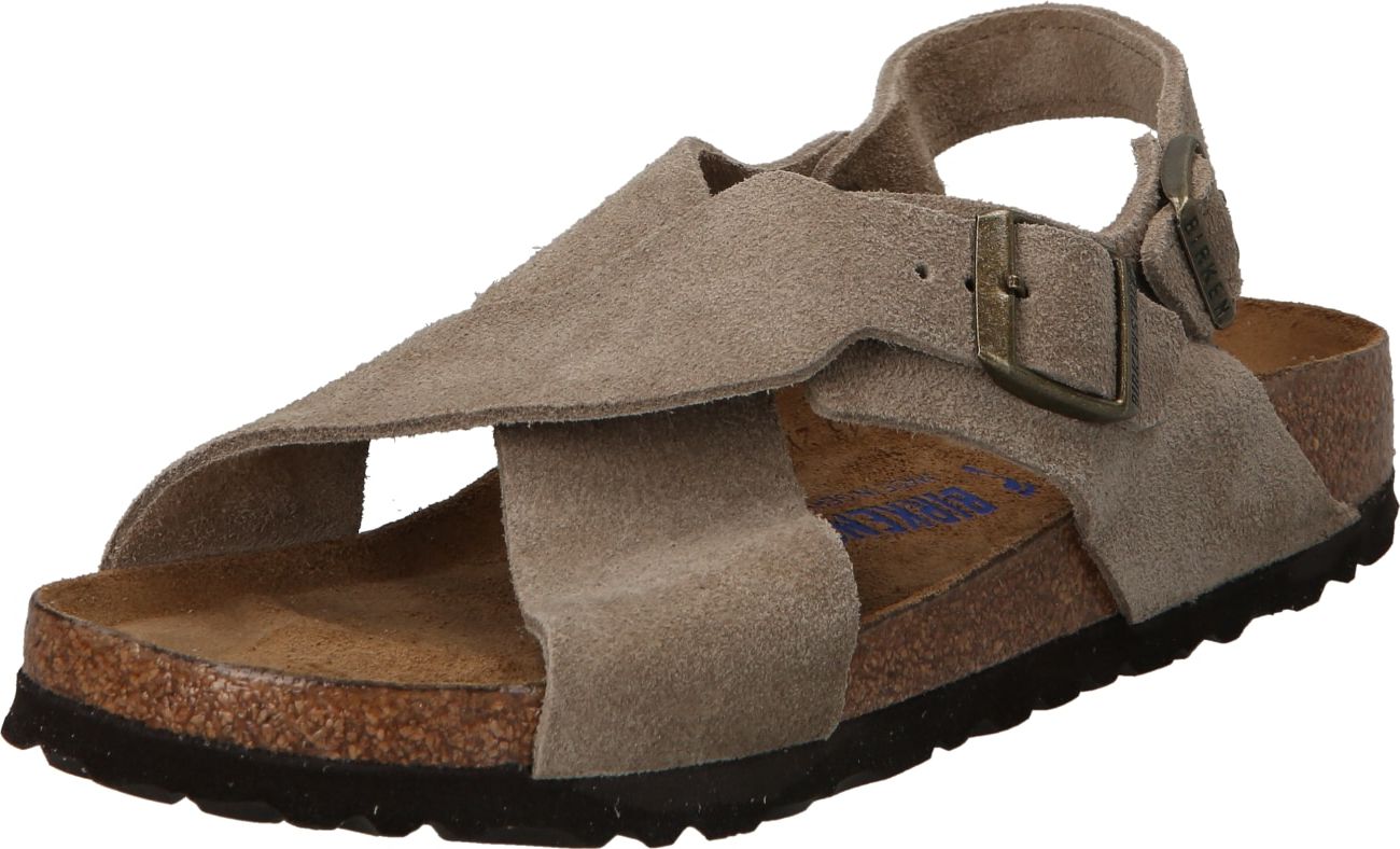 BIRKENSTOCK Páskové sandály 'Tulum' šedobéžová