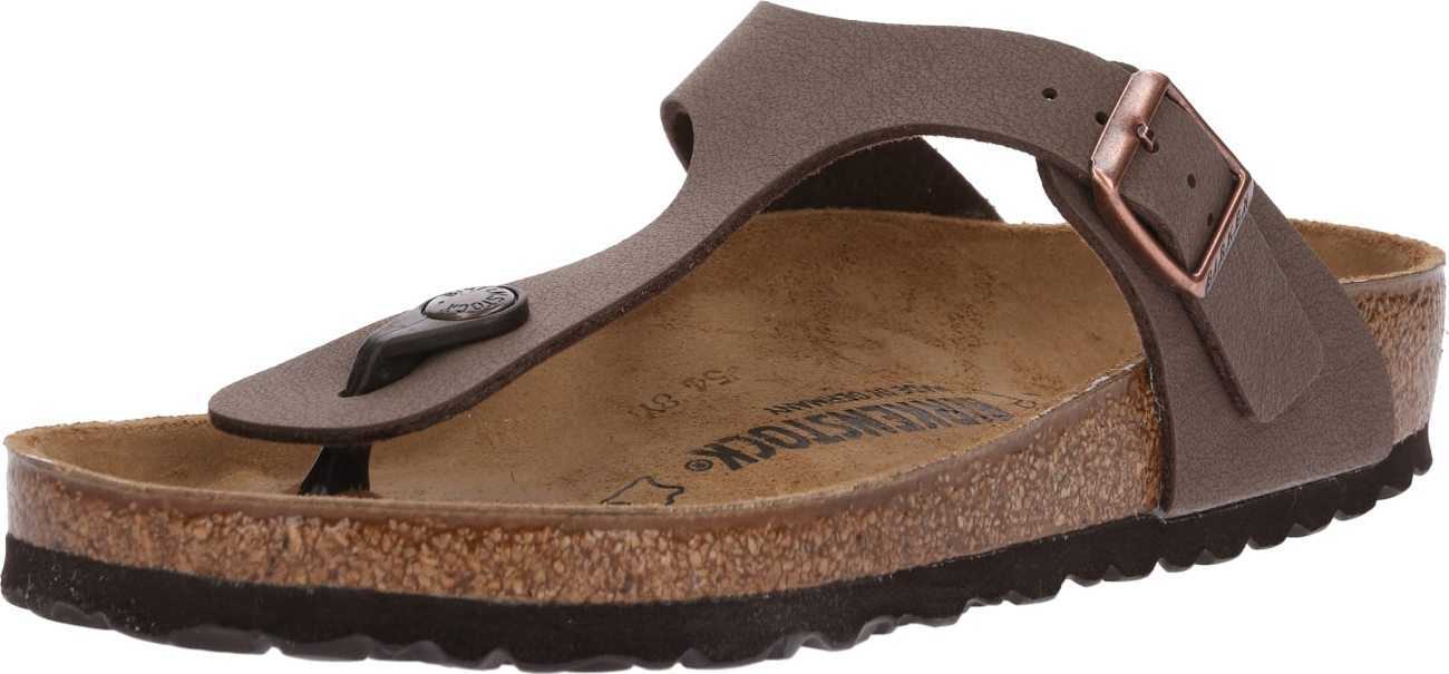 BIRKENSTOCK Pantofle 'Gizeh' hnědá