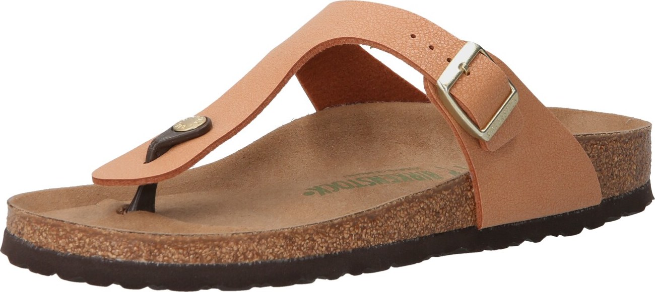 BIRKENSTOCK Žabky 'Gizeh' světle hnědá