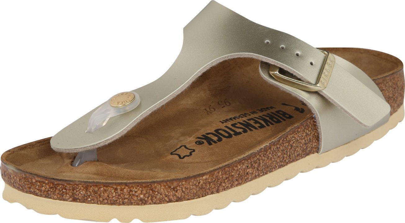 BIRKENSTOCK Sandály 'Gizeh' zlatá