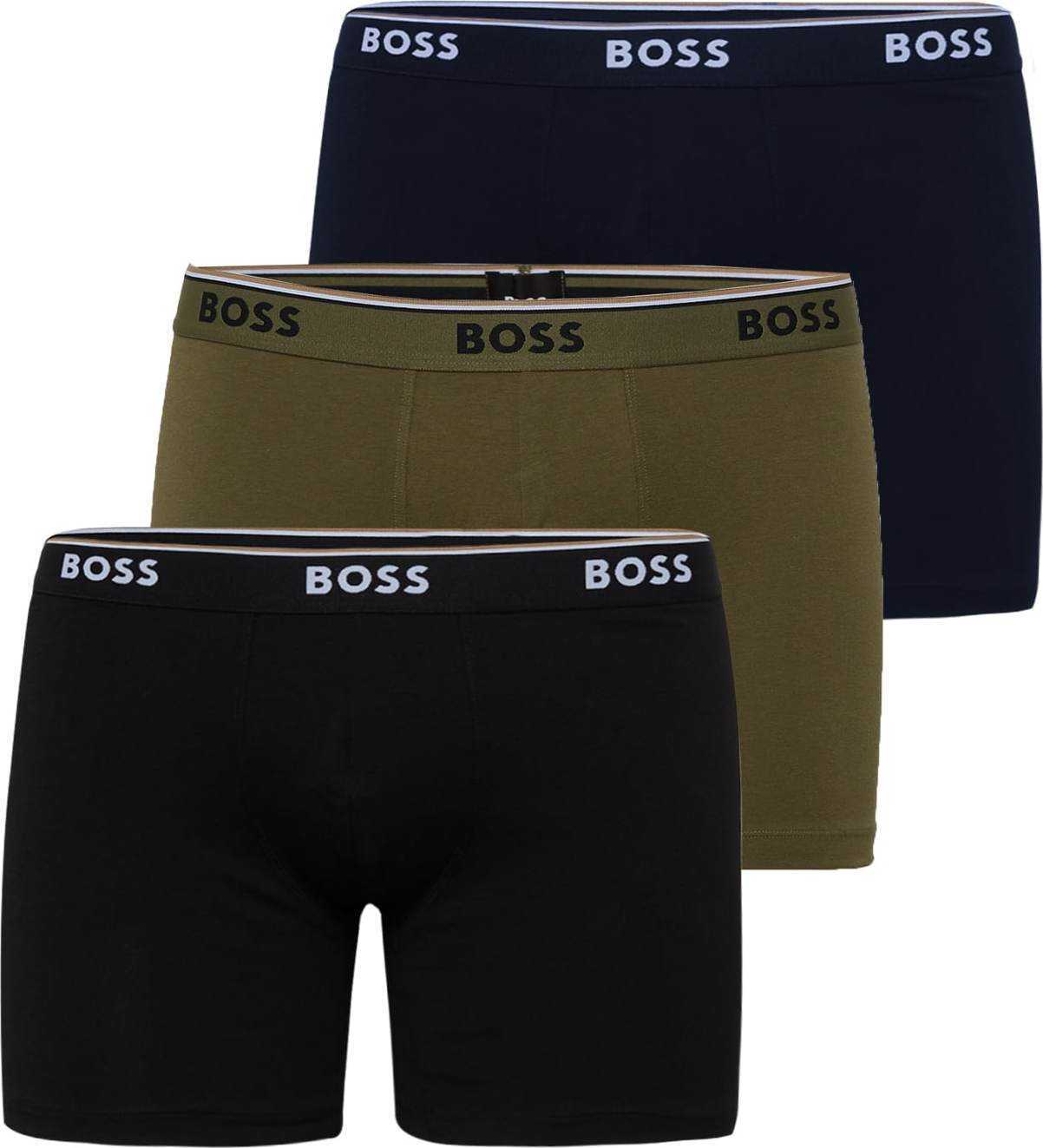 BOSS Black Boxerky 'EOSP' noční modrá / olivová / černá / offwhite