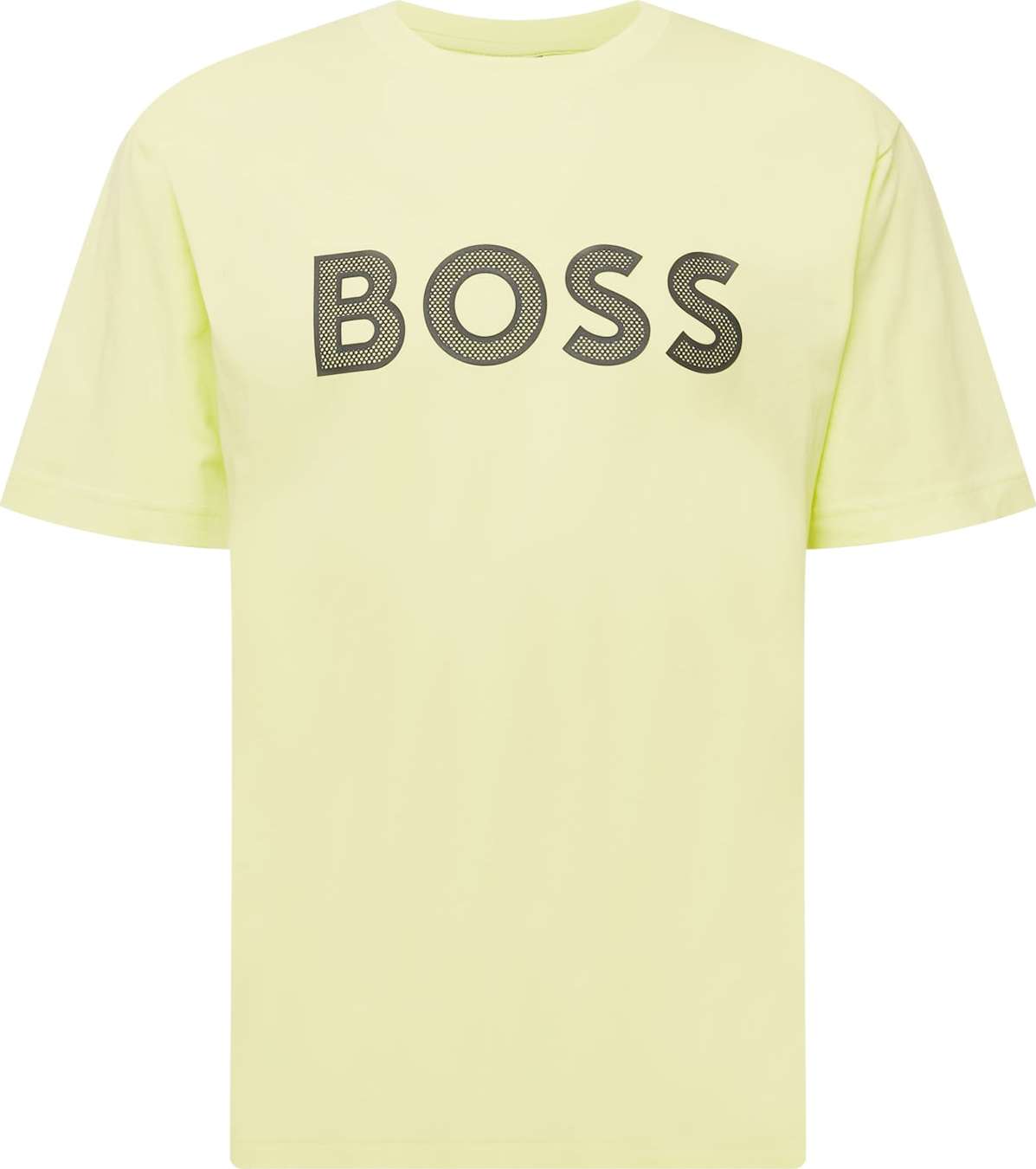 BOSS Green Tričko 'Teeos' světle zelená / černá